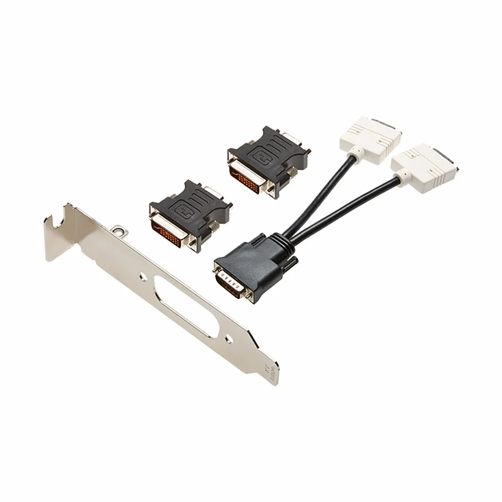 PNY Nvidia VCNVS315DVI-PB niskoprofilowa karta graficzna do podwójnego DVI i VGA - czarna