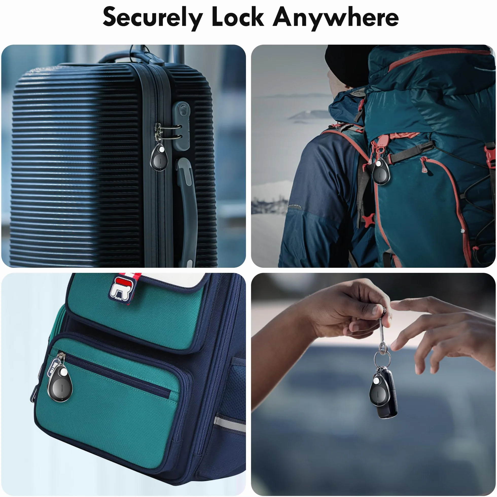 UtagPro lokalizator GPS ukryty, tracker Bluetooth współpracuje z Apple Find My (tylko iOS), wodoodporny, tryb utracony, bez miesięcznej opłaty, certyfikat Mfi, odpowiedni do ubrań, butów, plecaka,