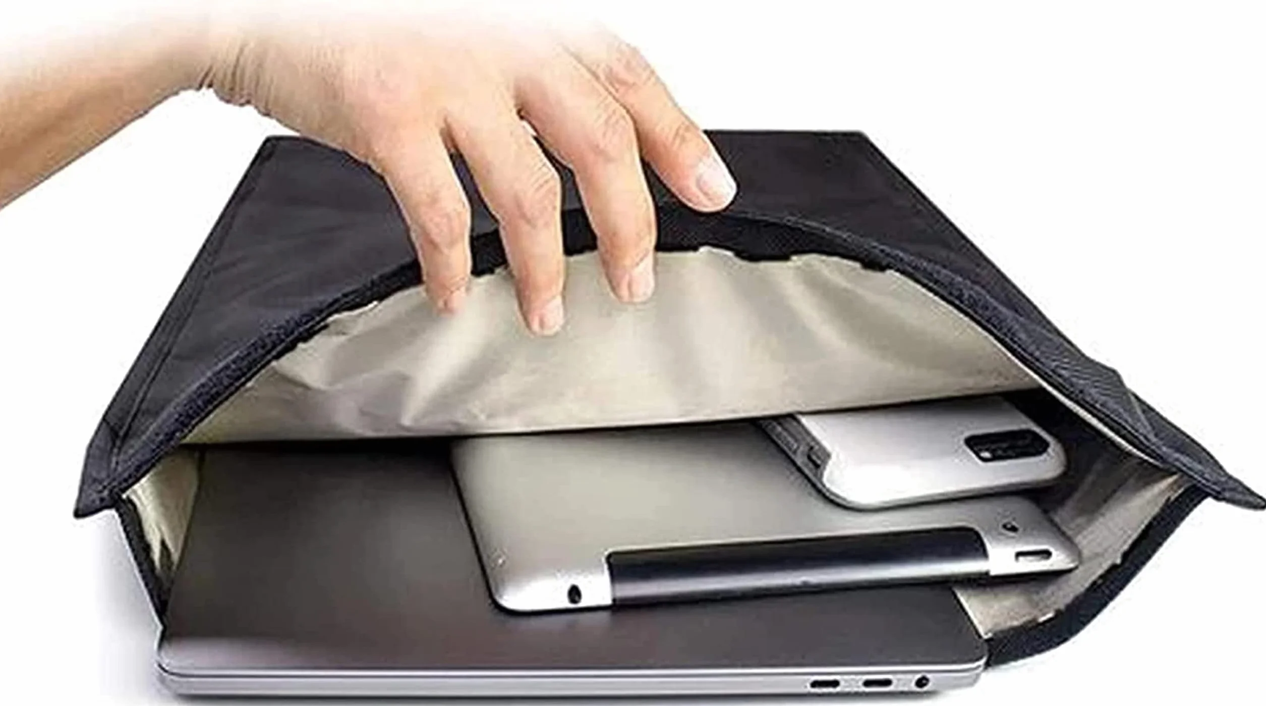Zakłócacz sygnału, Etui na kluczyki samochodowe z GPS i RFID, antykradzieżowe, antyradiacyjne, antyhakerskie, szpiegujące, do notebooków telefonów komórkowych(25x28cm)