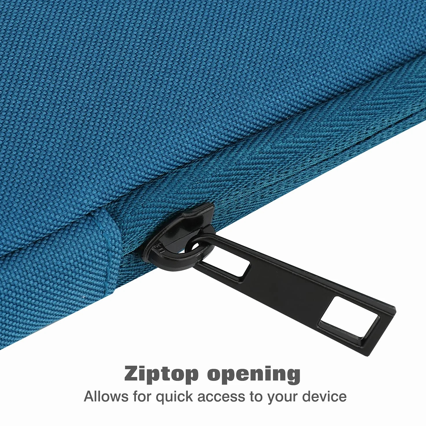 MoKo 9-11 Inch Tablet Sleeve Bag Carrying Case Fits New 11-inch iPad Pro M4/iPad Air M2 2024, iPad Air 5/4/3 10.9"/10.5", iPad Pro 11 M2, iPad 10th 10.9, iPad 9/8th Gen 10.2,Tab S8/S9 11",Peacock Blue