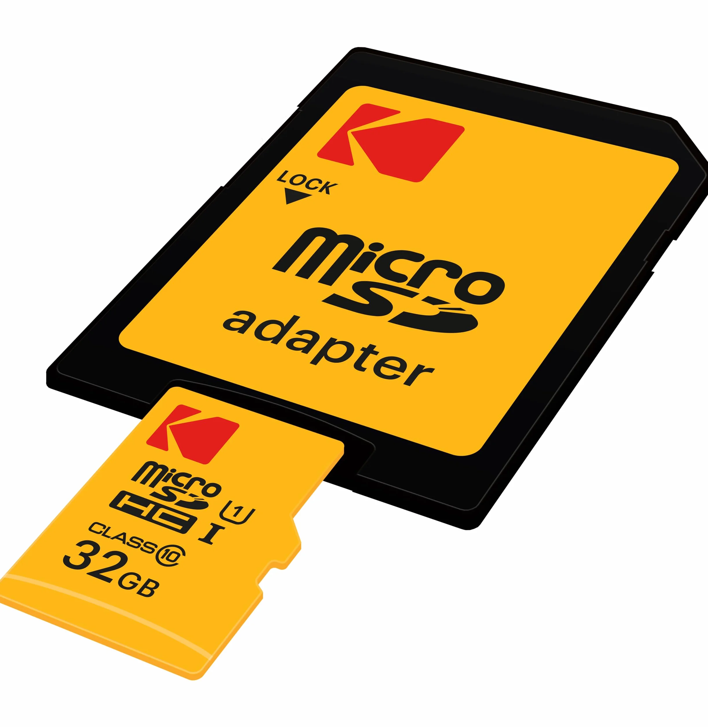 Kodak EKMSDM32GHC10K Premium karta pamięci microSDHC, wysoka prędkość, adapter SD UHS-I, U1, do 85 MB/s.