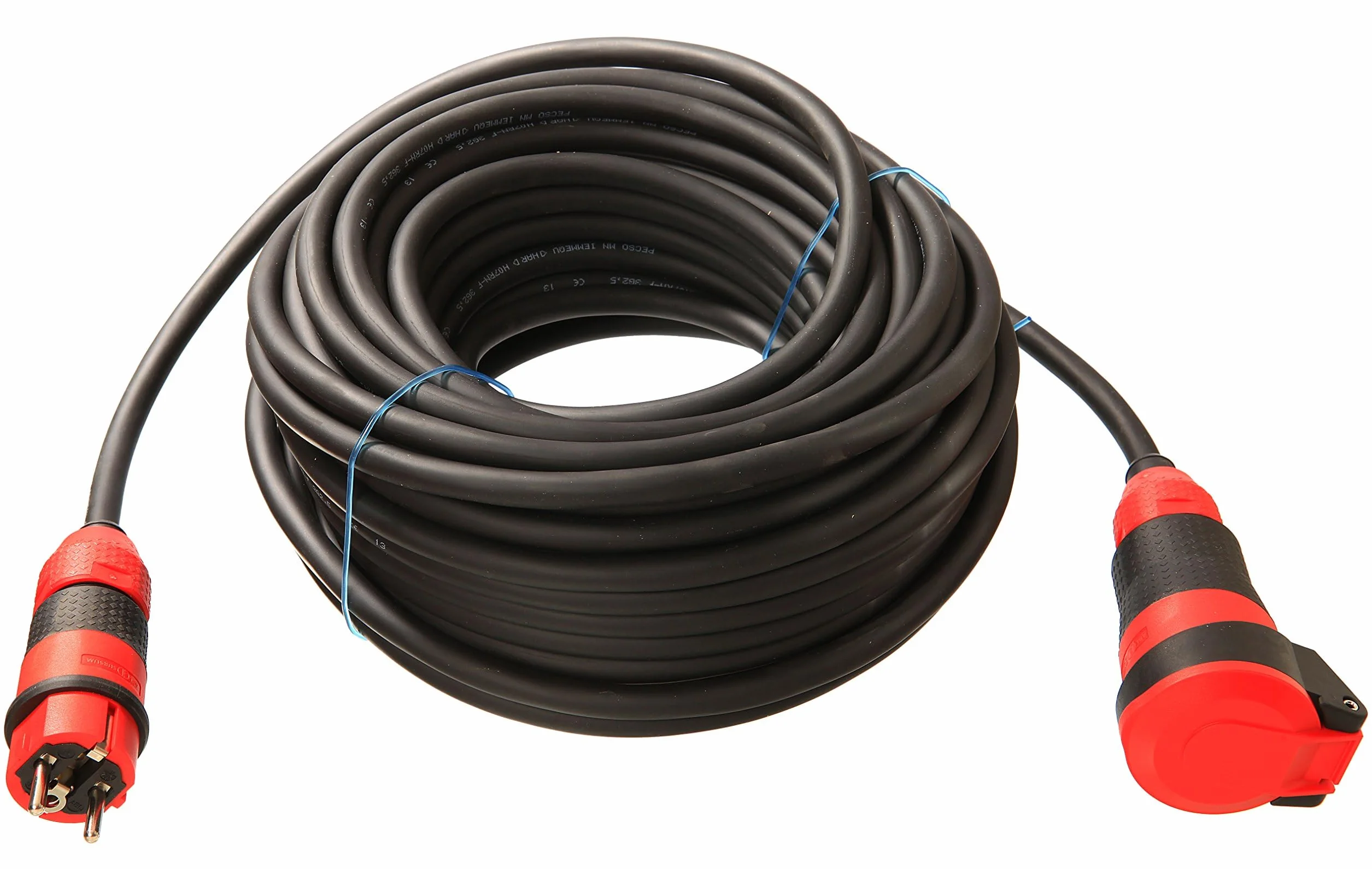 as - Schwabe SchukoUltra II Gummi Verlängerungsleitung H07RN-F 3G1,5, 10 m, extrem robust, für Gewerbe / Baustelle / Außenbereich, schwarz, 62250