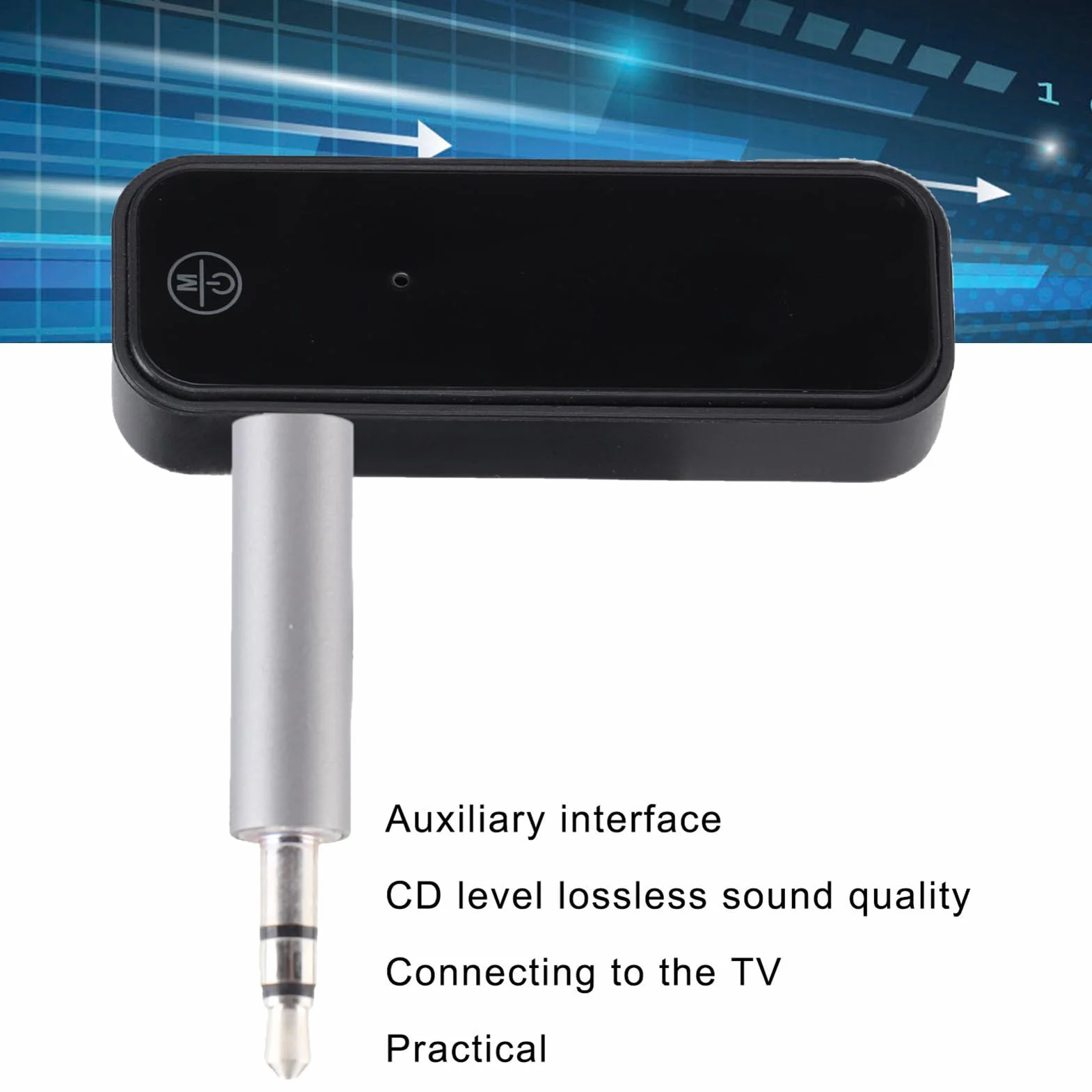 Przenośny Bezprzewodowy Adapter Bluetooth 5.0 2 w 1 C28 3.5mm Nadajnik-odbiornik AUX do Telewizora PC Samochodu