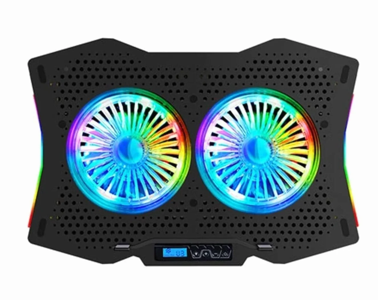 Podstawka Chłodząca Stabilny 12 "-18" Cicha Podstawka Chłodząca Do Laptopa Z 2 Portami USB Zasilana Chłodzeniem Notebooka Ciche Wentylatory Cichy Biurko