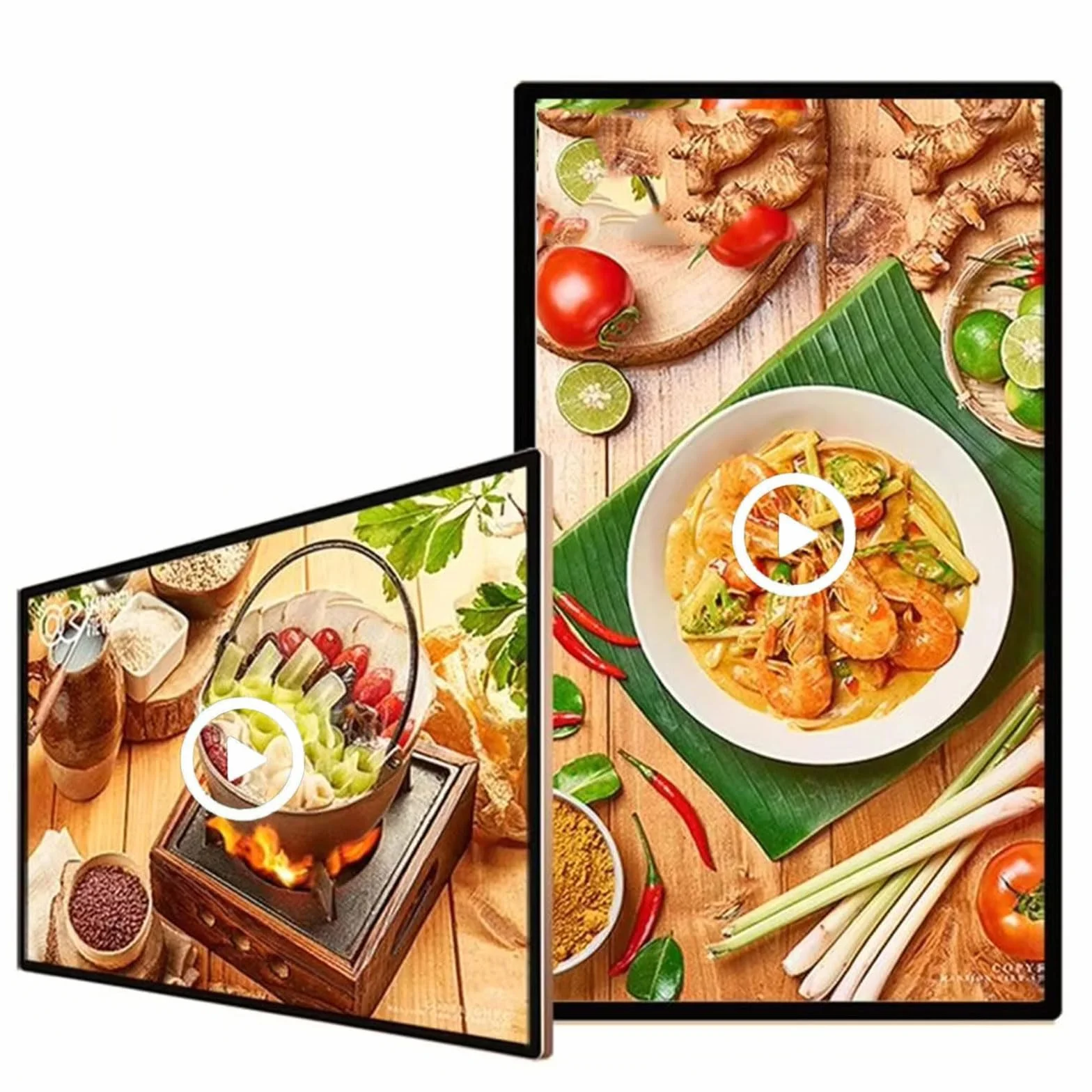 Cyfrowy Ekran Wyświetlacza, Odtwarzacz Multimedialny Do Reklamy, Cyfrowe Oznakowanie, Odtwarzacz Multimedialny Lcd, Hdmi/usb/wifi, Przełączanie Trybu Poziomego I Pionowego 23.6 inches