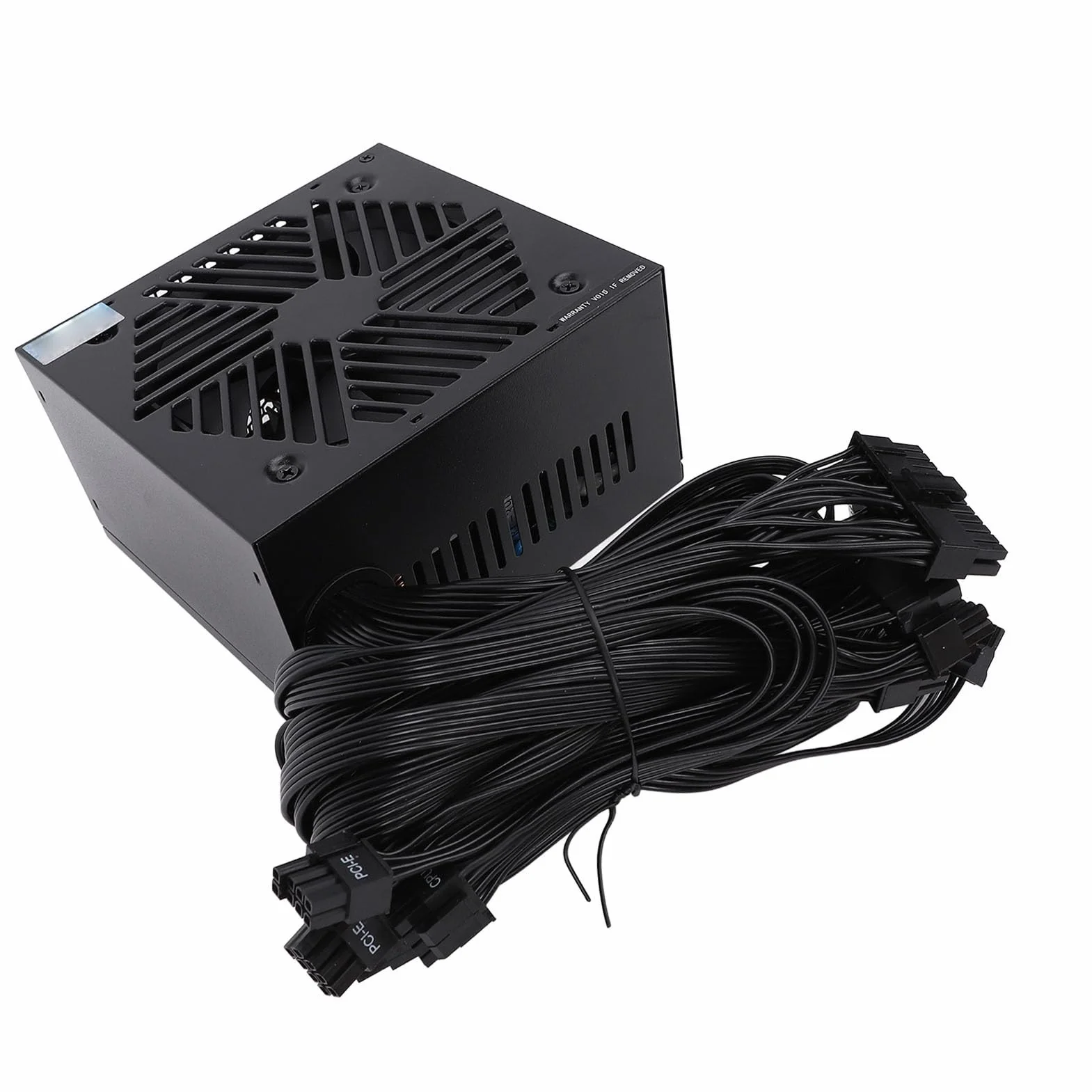 Generic Aktywny Zasilacz Komputerowy ATX o Mocy 700 W z inteligentną regulacją Temperatury do Gier o Wysokiej Wydajności, Czarny Stop Aluminium, 1 X Zasilacz Komputerowy dla Entuzjastów Komputerów
