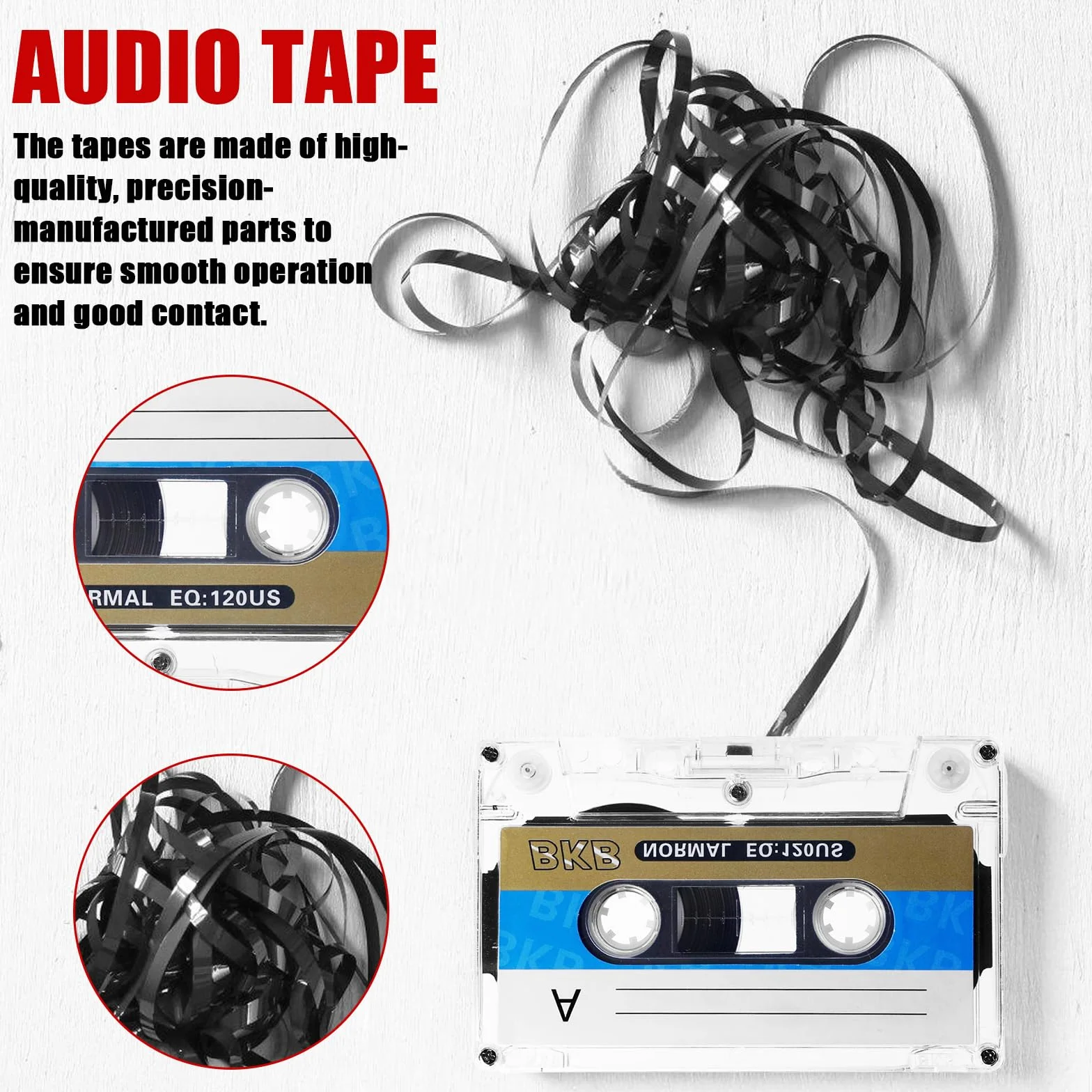 10 sztuk pustych kaset audio, o niskim poziomie szumów, 60 min audio kaseta Empty, kasety muzyczne, puste kasety audio do wykładów, seminariów, nagrań