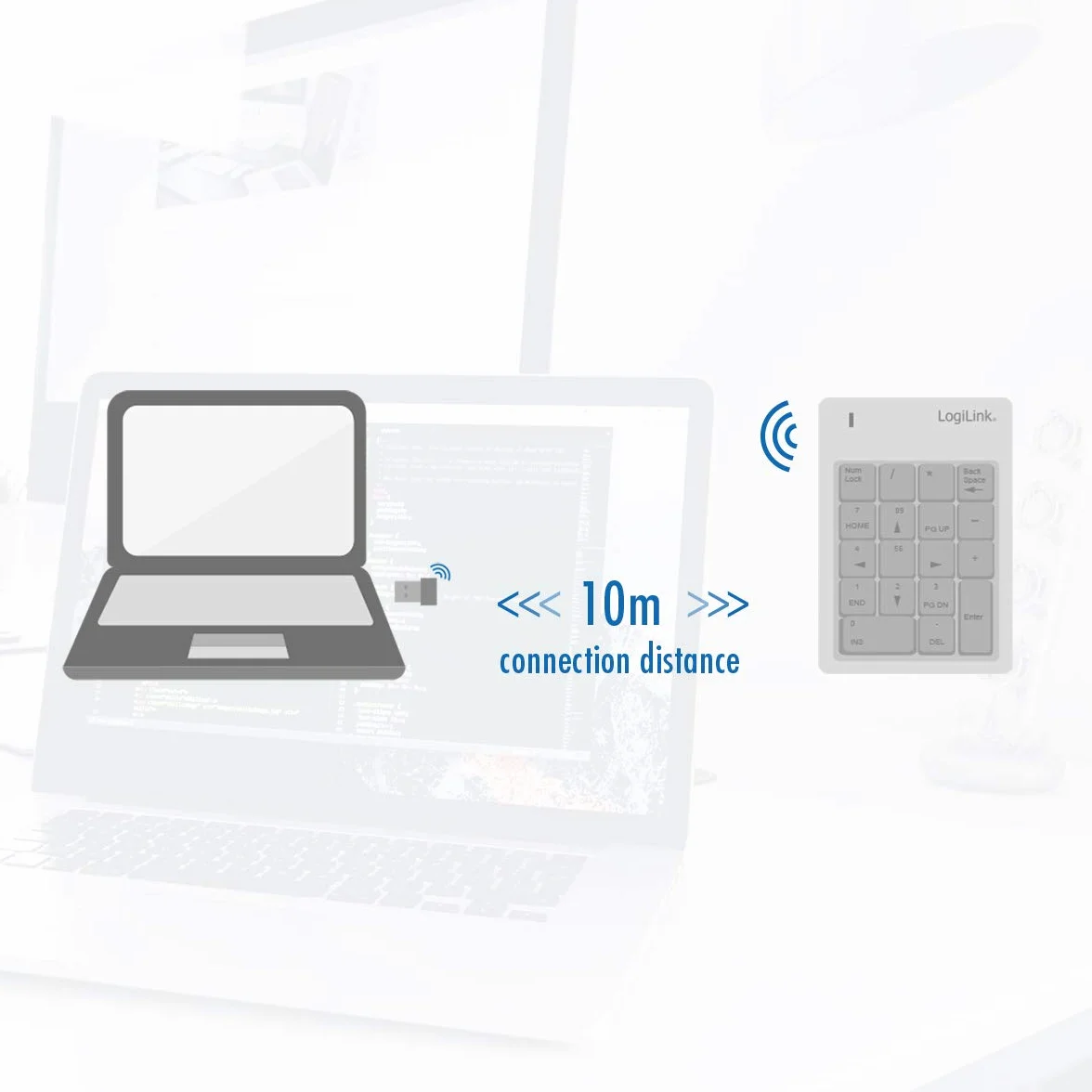 Logilink ID0120 Keypad, Czarny, 8 x 12 x 2 cm