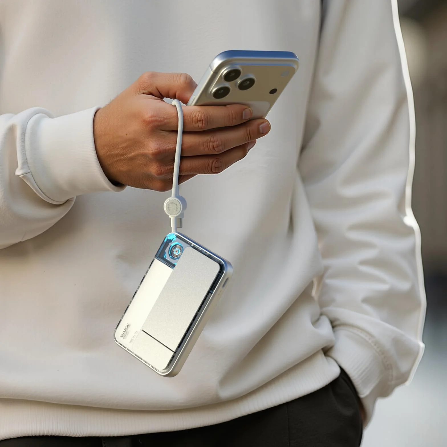 SHARGE Ice Mag 3 Powerbank 10000mAh MagSafe USB C szybkie ładowanie biały