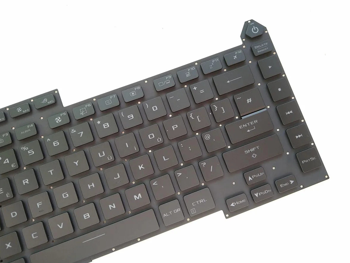 UK Per-Key podświetlana klawiatura do laptopa RGB do ASUS ROG Strix Scar 15, G533Q; G533ZX (2022)-układ brytyjski-czarna