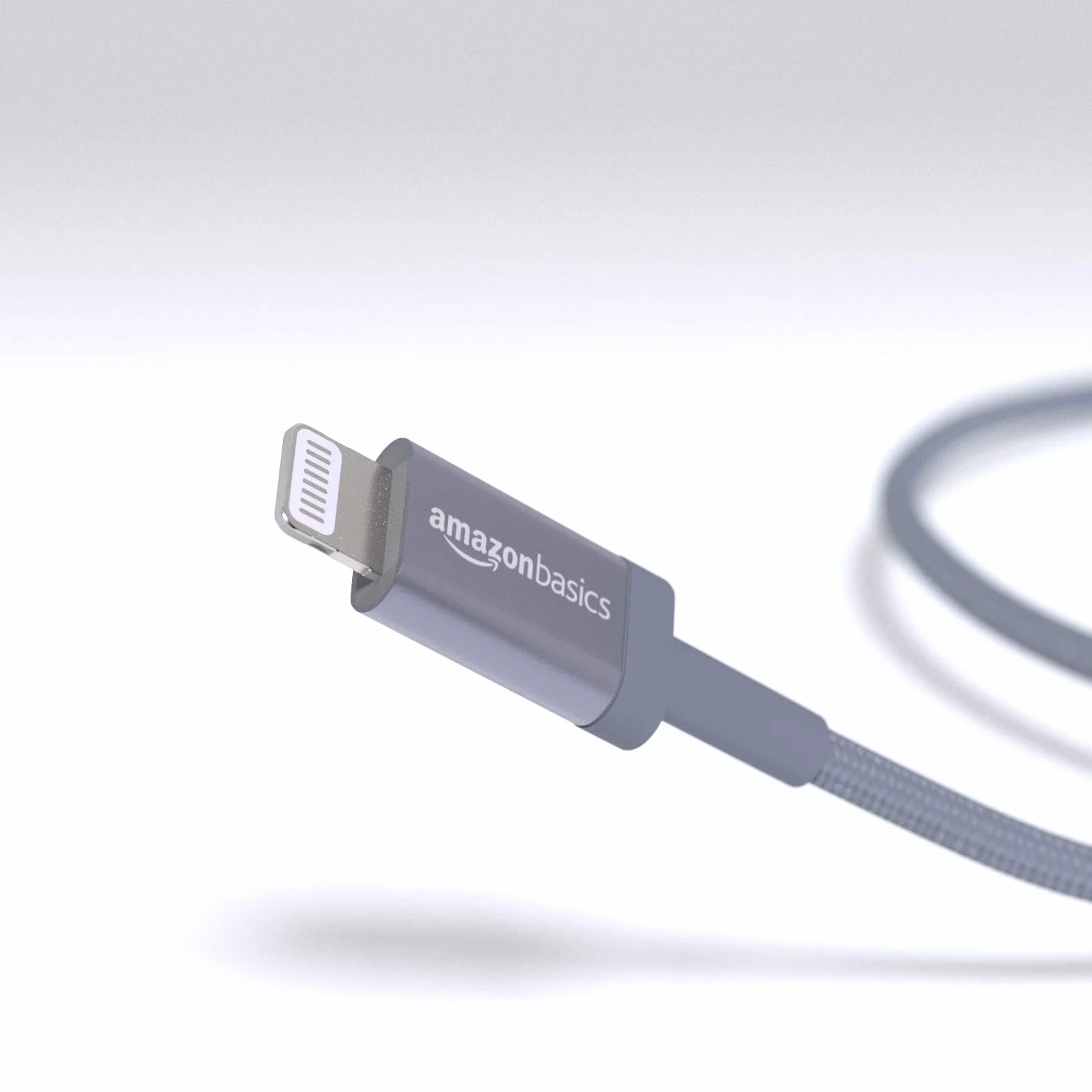 Amazon Basics Kabel do ładowania USB-C na Lightning, nylonowy oplot, certyfikat MFi, do Apple iPhone 14, 13, 12, 11, X, Xs, Pro, Pro Max, Plus, iPad, 1,8 m, ciemnoszary