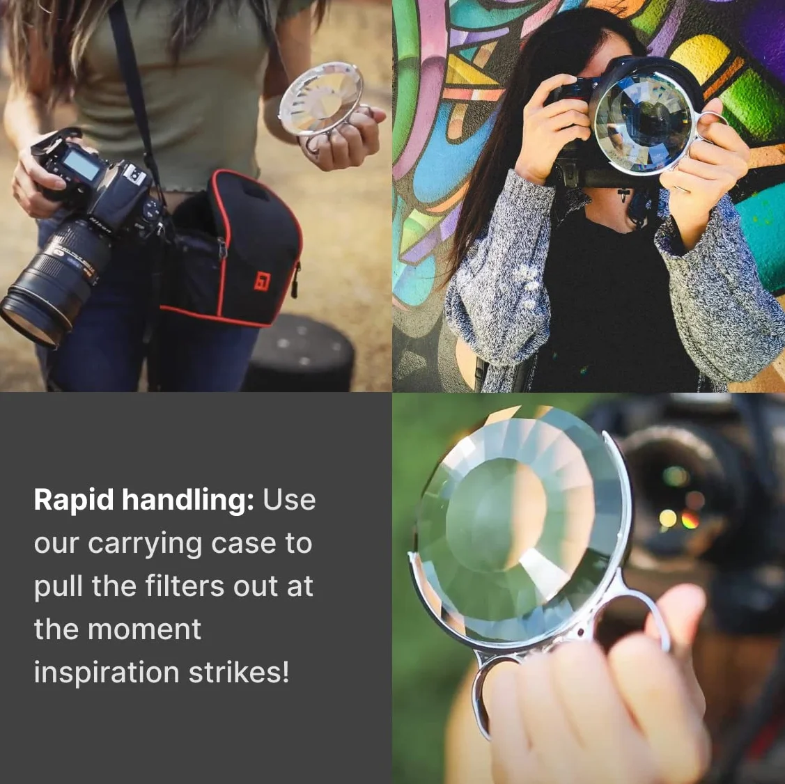 Fractal Filters Classic Prismatic Camera Filters, 3-pak