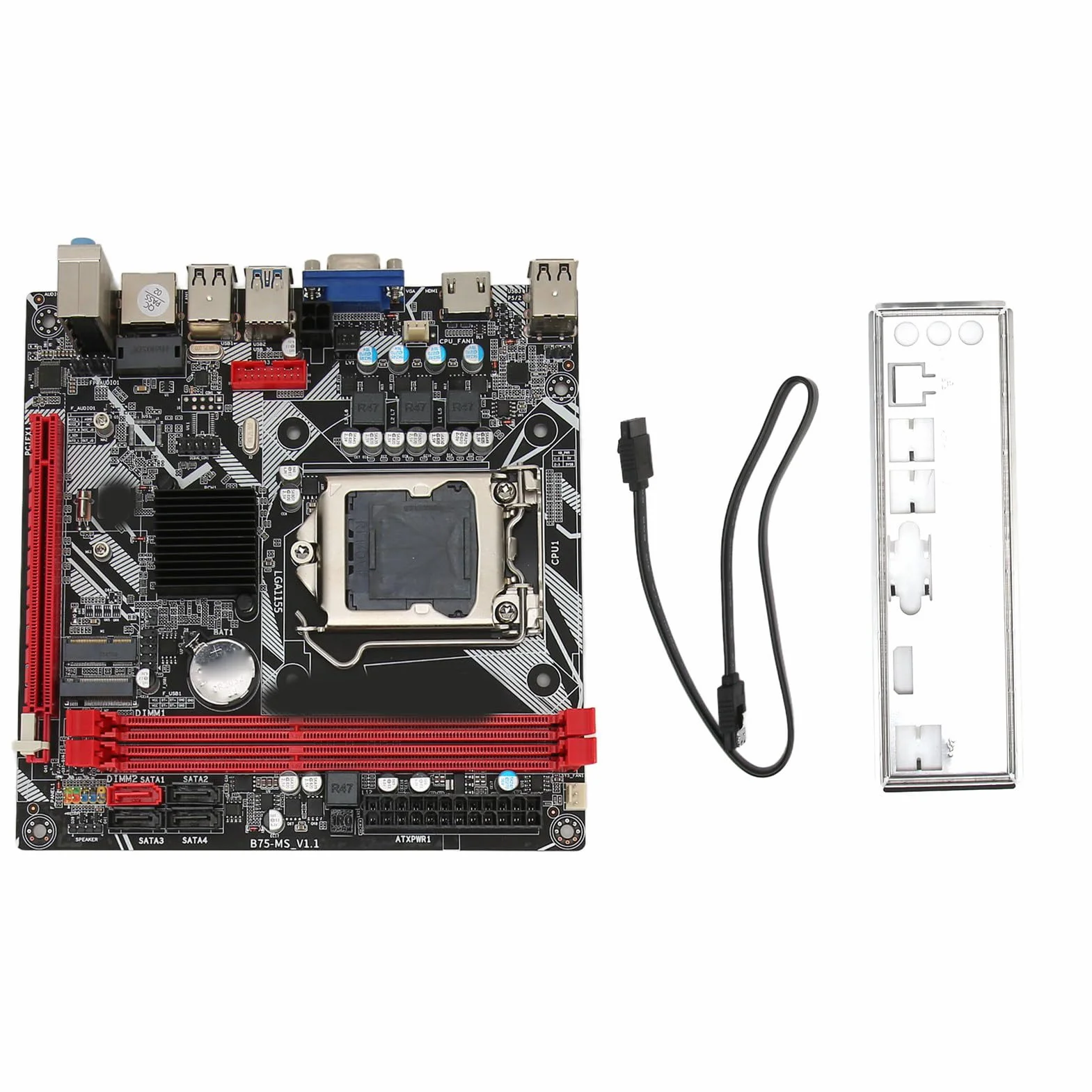 Płyta Główna Komputera Stacjonarnego, Płyty Główne Komputera B75 MS ITX, Płyta Główna DDR3 LGA 1155, Płyta Główna NVME M.2 WiFi M.2 USB3.0 SATA3.0