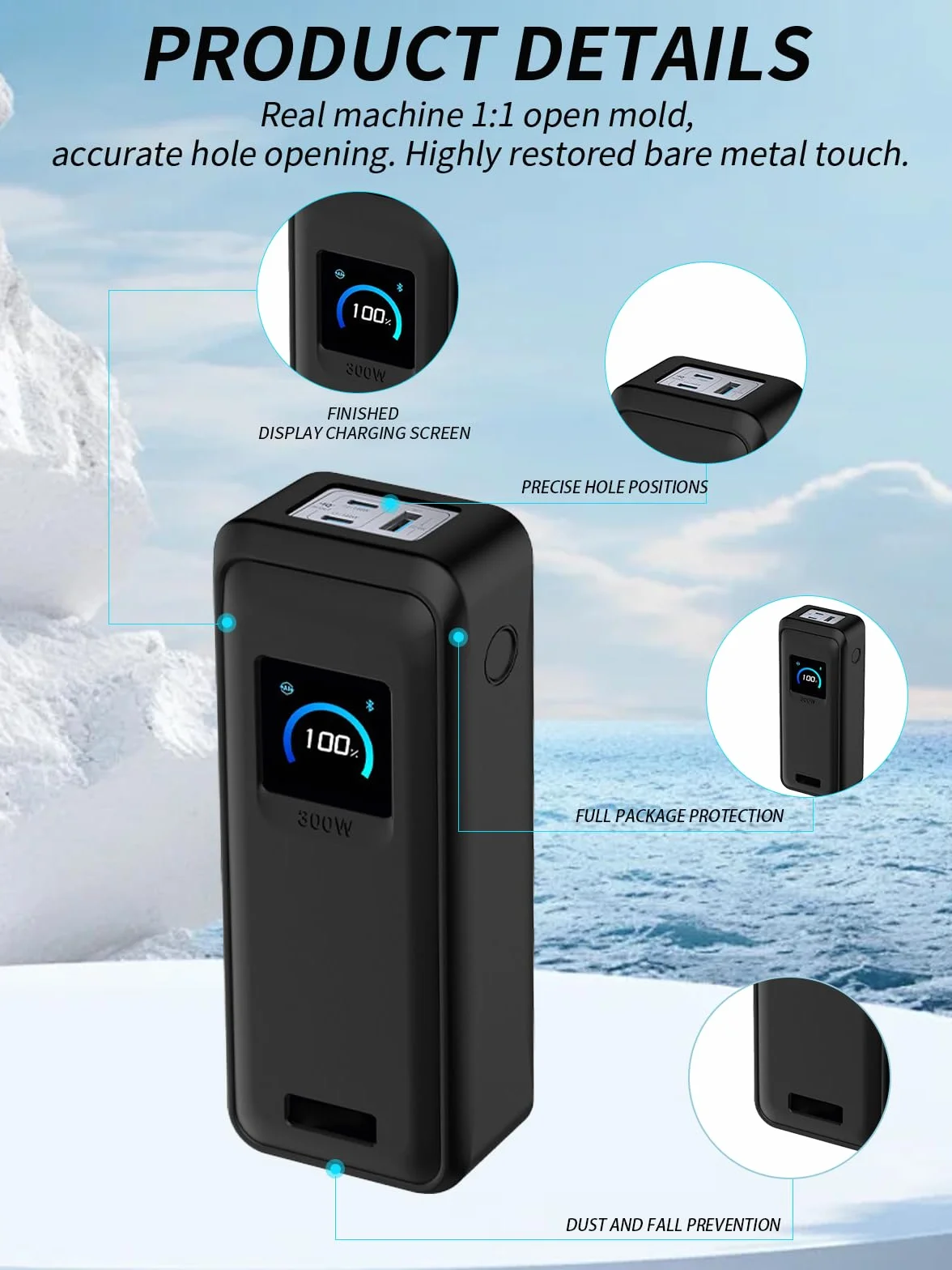 Etui ochronne Anker Prime Power Bank 26250 mAh 300 W silikonowe czarne