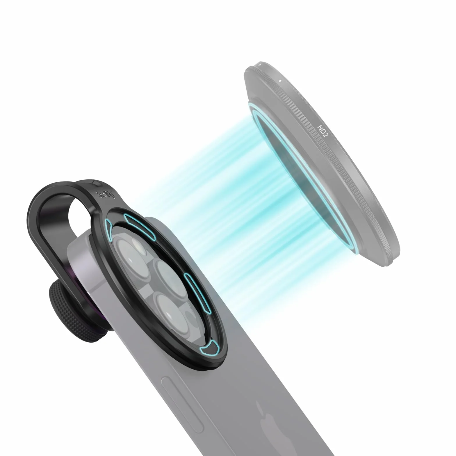 SmallRig 52mm Universal Magnetic Filter Adapter Ring, Magnes z Mechanizmem Szybkiego Uwalniania Ulepszony Pierścień Filtra Obiektywu Telefonu dla iPhone dla Samsunga dla Huawei dla Pixel - 3845B