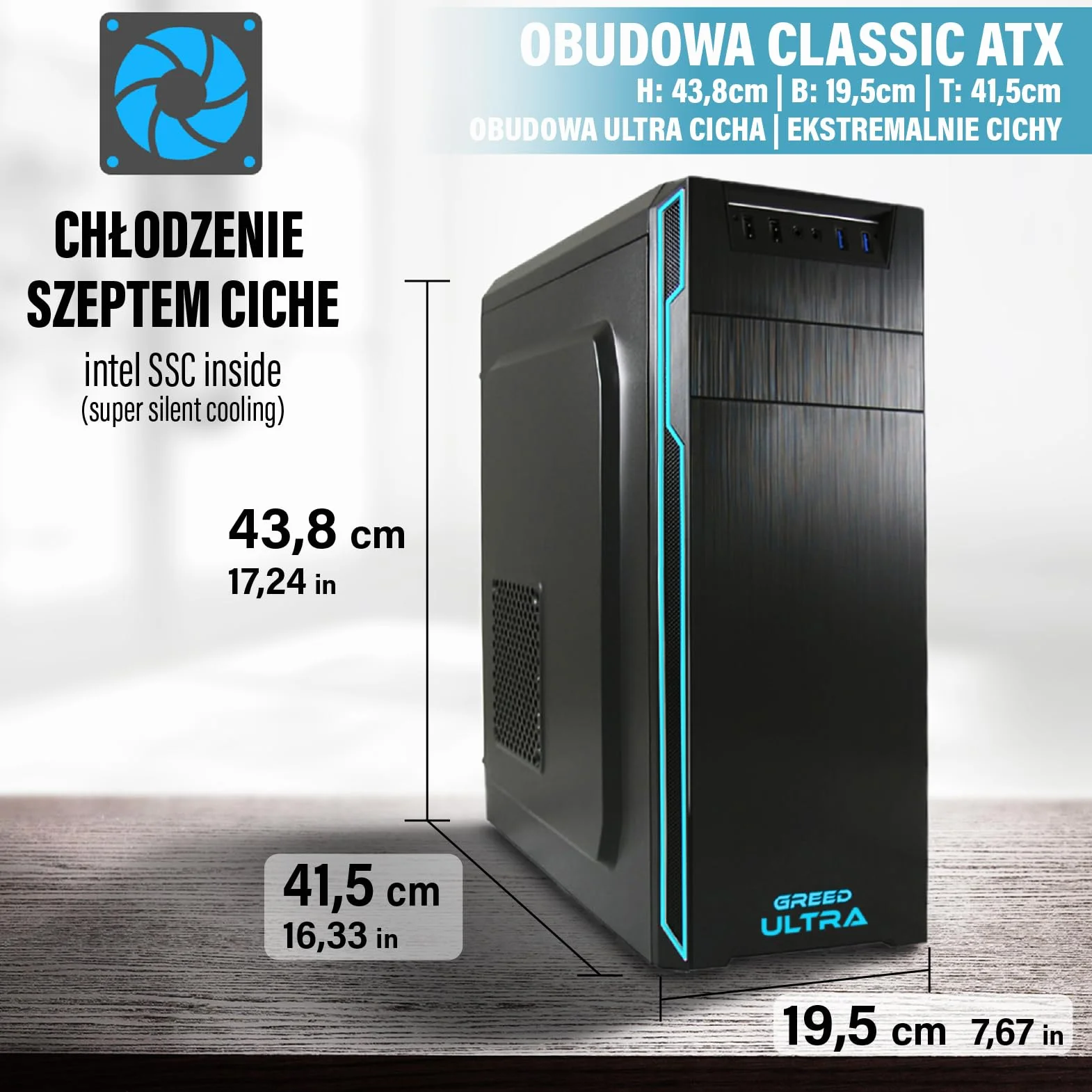 GREED® Intel Core i7 6700 Ultra PC komputer stacjonarny do domu i biura, szybki Desktop 4,0 GHz - 16 GB RAM - 1 TB SSD + 1 TB HDD - DVD+RW - USB3.0 - WLAN - w zestawie z systemem Windows 11 Pro