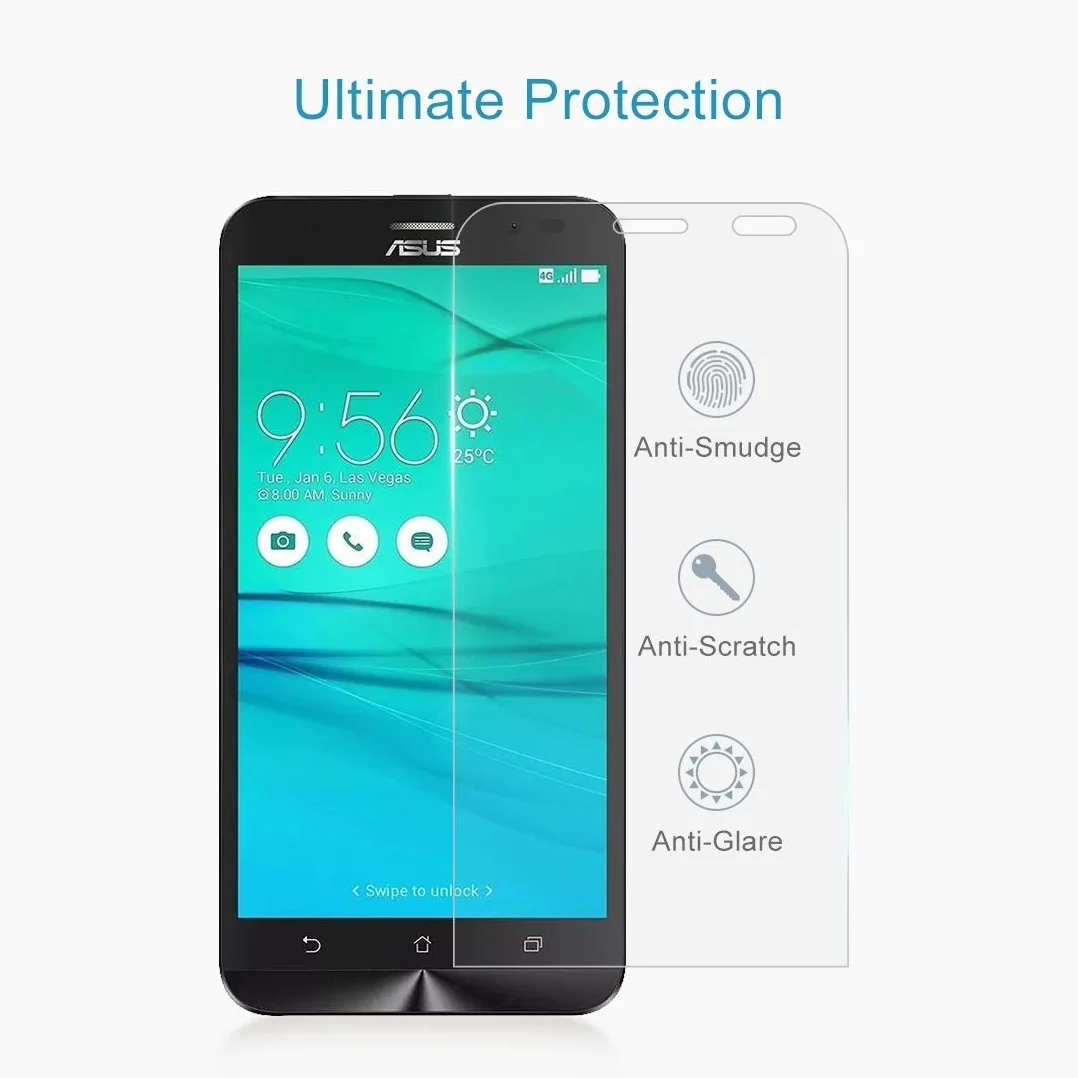 Folia ochronna na ekran 100 szt. 0,26 mm 9H 2,5D folia ze szkła hartowanego kompatybilna z Asus ZenFone Go ZB552KL akcesoria do telefonów komórkowych
