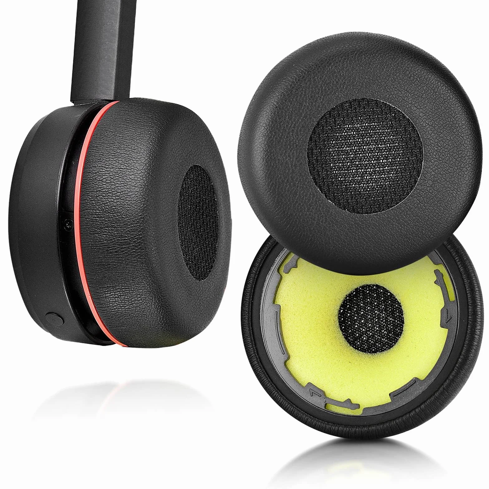 INF Nauszniki do Jabra Evolve 75/75+/75 UC / 75MS, lepsze wrażenia dźwiękowe, miękkie i wygodne, dokładne dopasowanie, ulepszone wrażenia dźwiękowe, łatwa instalacja