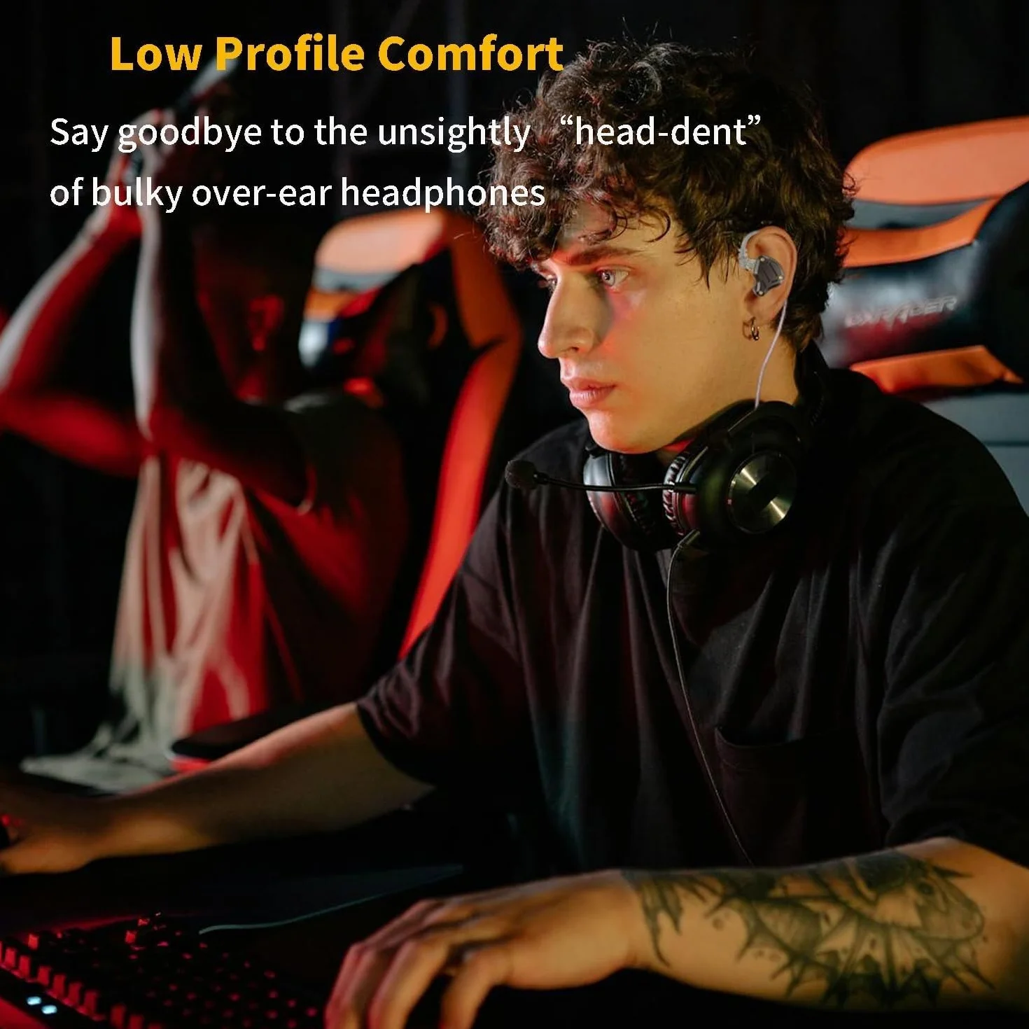 ZS10 Pro 2 słuchawki USB C z mikrofonem lEM do gier w monitorach dousznych, hybrydowe 4BA+1DD, głębokie basy, wygodne dopasowanie, przewodowe słuchawki douszne DSP z 4 trybami EQ