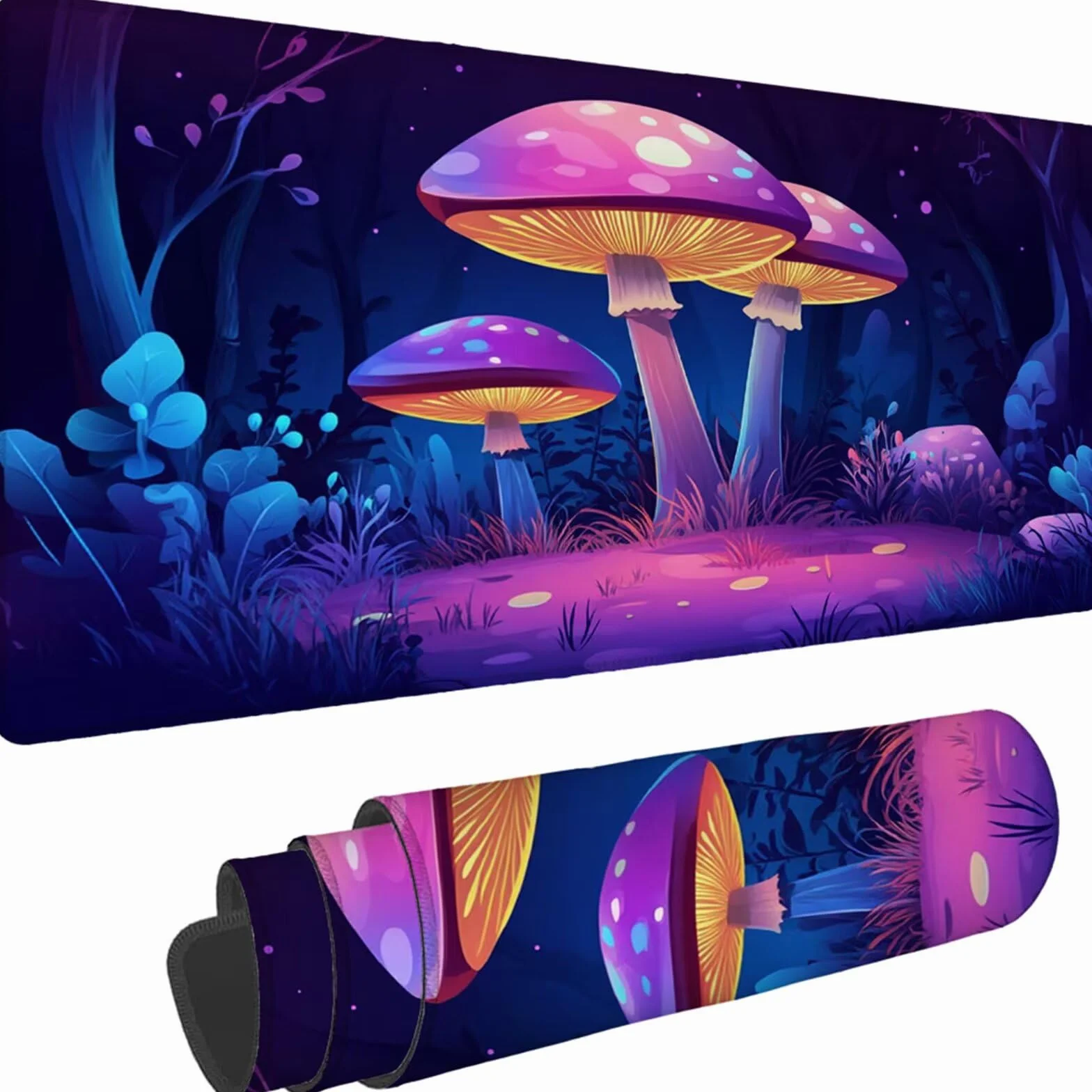 Gamingowa podkładka pod mysz 1200 x 600 x 3 mm, XXL, wodoszczelna, odporna na ścieranie, z przyszytymi krawędziami, czarna, podkładka na biurko, poprawia prędkość i precyzję do laptopa, komputera