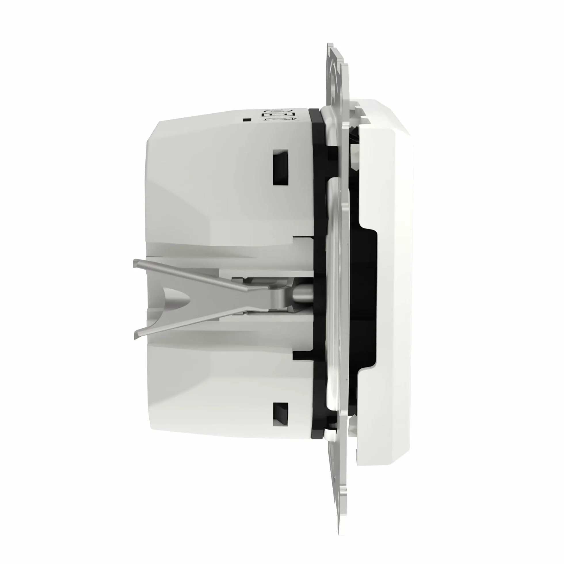 Schneider Electric Asfora EPH2770421D podtynkowa stacja ładująca USB typ A+C 45 W, gniazdko, zaciski wtykowe