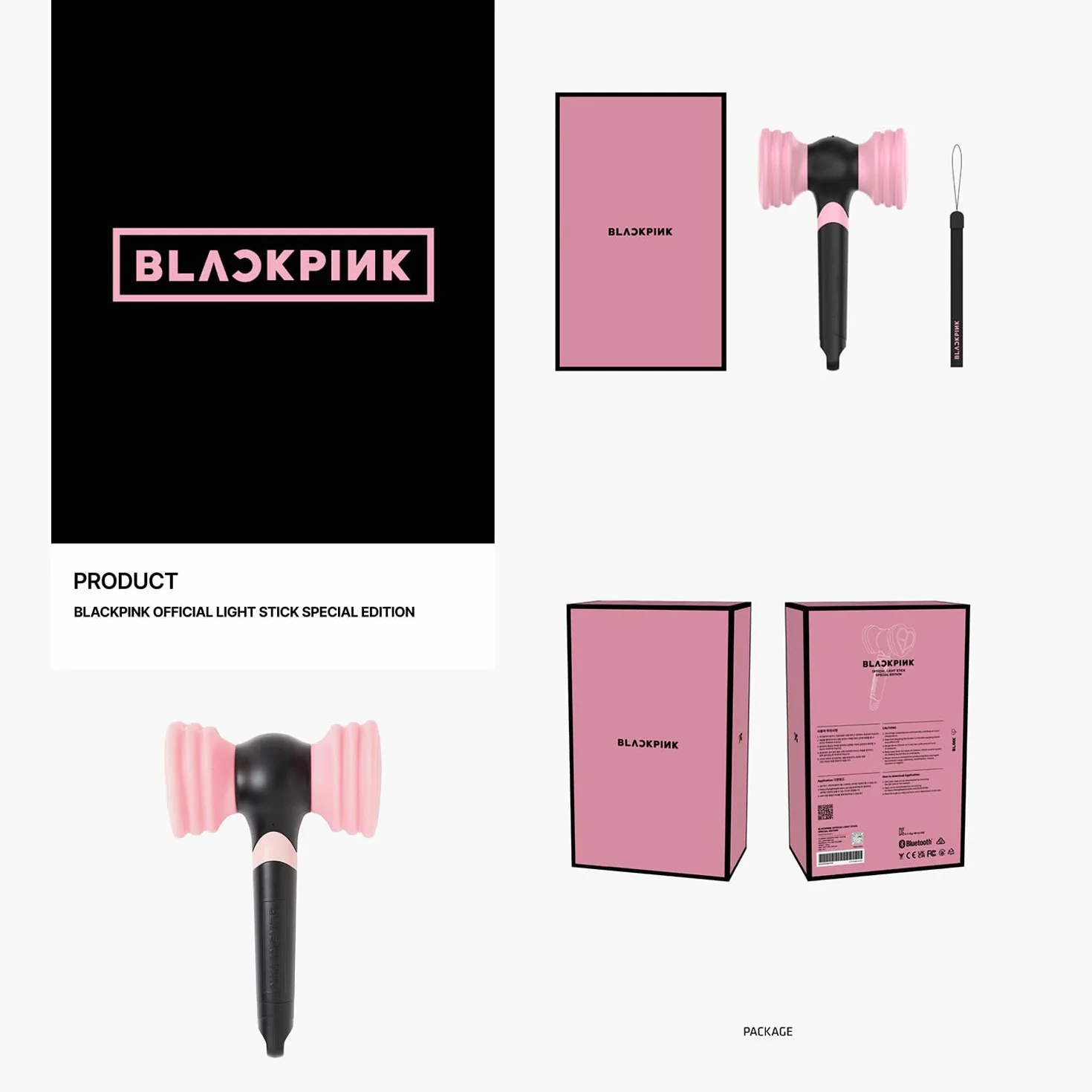BLACKPINK OFICJALNY LIGHTSTICK VER.2 IDOLPARK ZESTAW FOTOKARTEK