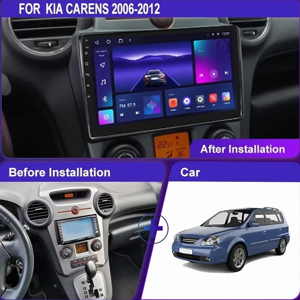 Odtwarzacz Multimedialny 2-Din dla Honda Jazz 3 2015-2020 Bezprzewodowe Carplay I Android Auto, Pojemnościowy Ekran Dotykowy, Nawigacja Gps Radio Fm Z, 8 Rdzeń 6G+128G