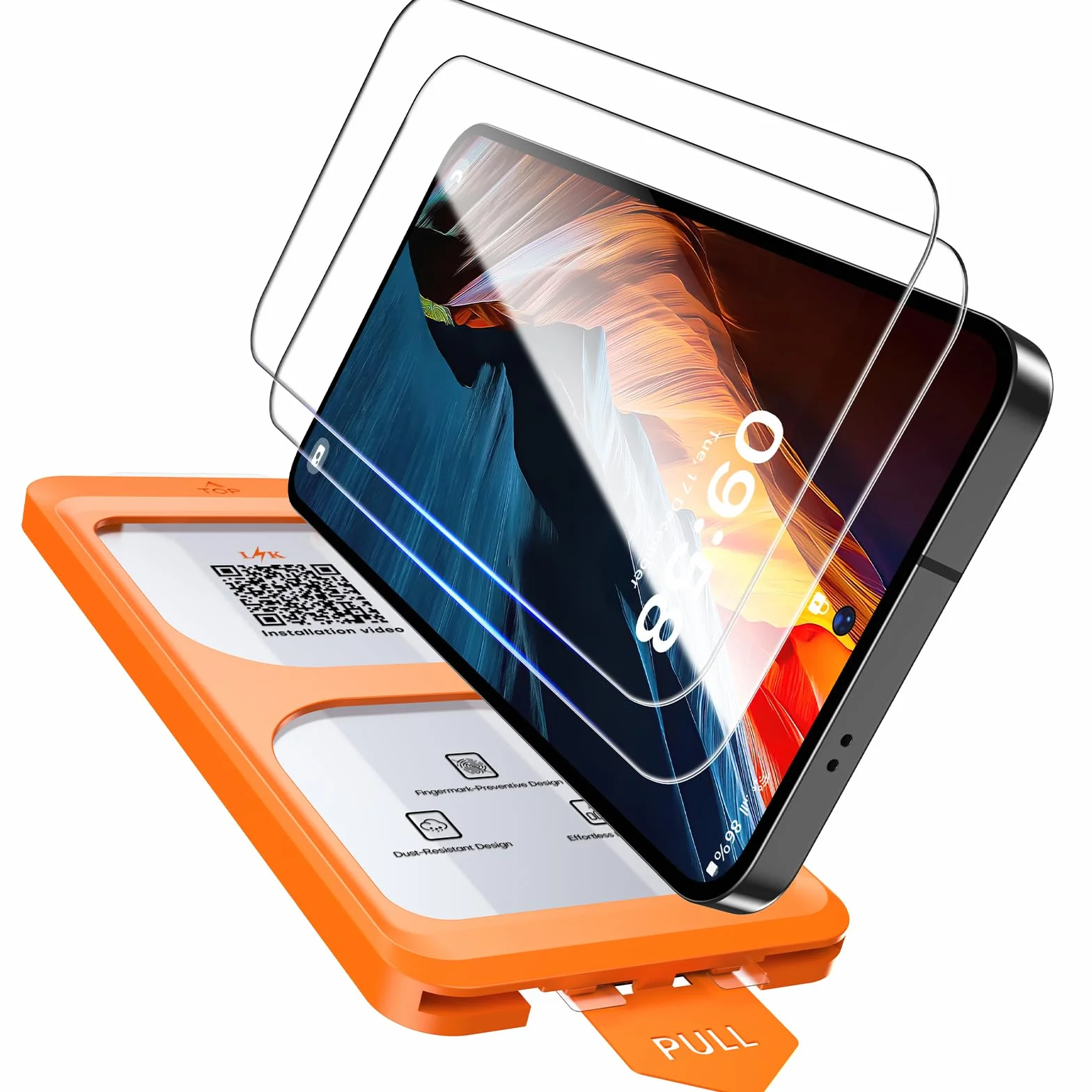 LK szkło hartowane do Samsung Galaxy S25 folia ochronna o twardości 9H, bez pęcherzyków powietrza, ekran ochronny, łatwy zestaw montażowy, 2 szt