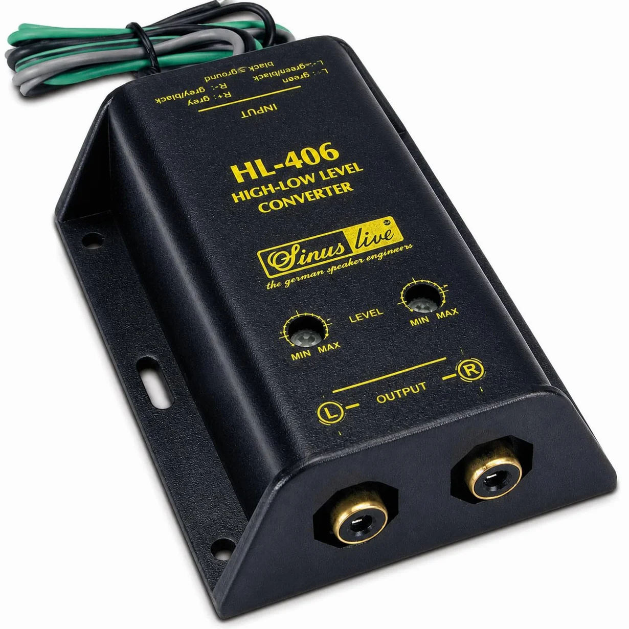 Sinuslive High/Low-Level-Converter - kabel głośnikowy na cinch