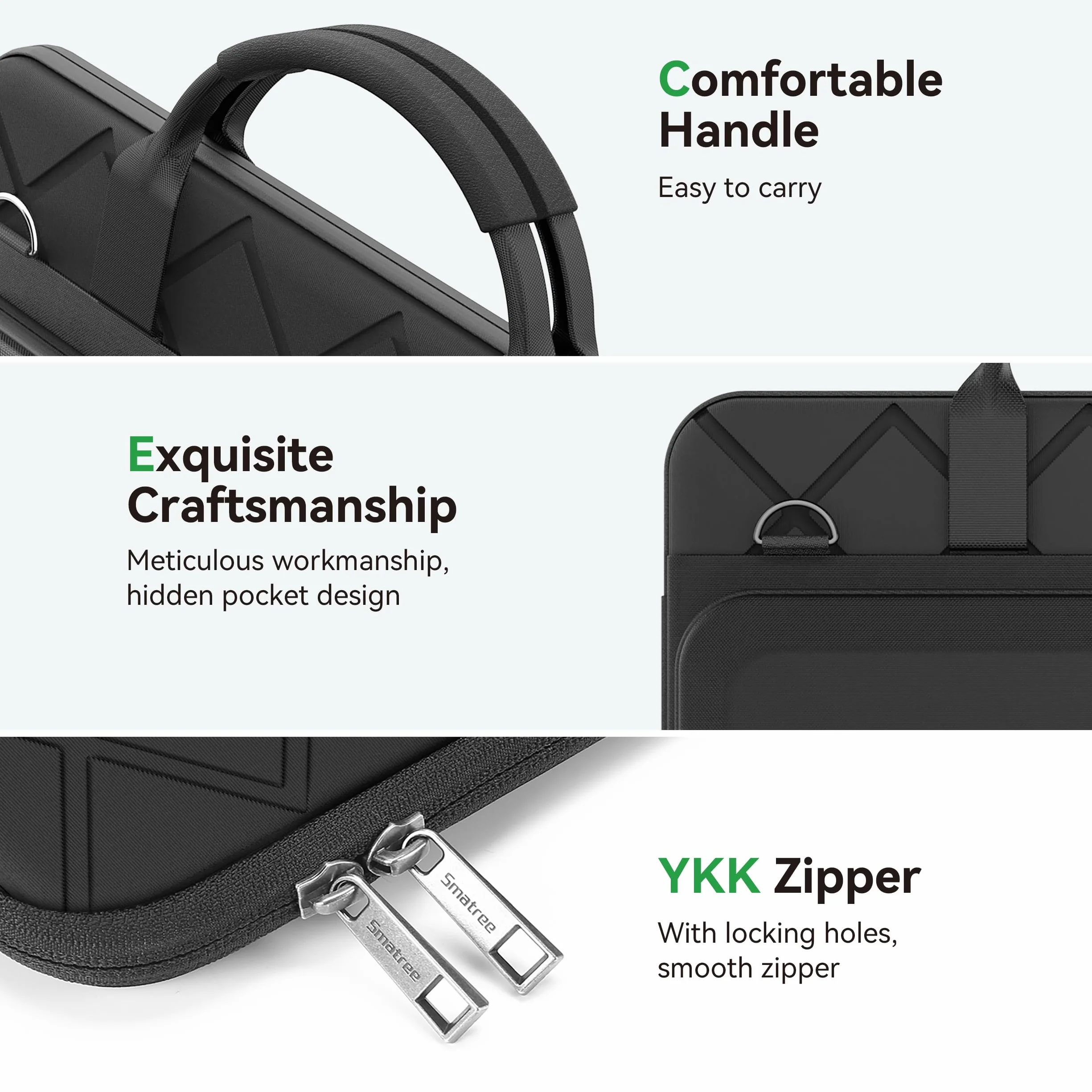Smatree CityShield Etui na ramię na laptopa 39.6–40.6 cm DELL G15/G16, do laptopa gamingowego 40.6 cm Alienware m16/x16, do laptopa do gier Alienware 16 Area-51, rękaw z kieszenią na akcesoria (MC02)