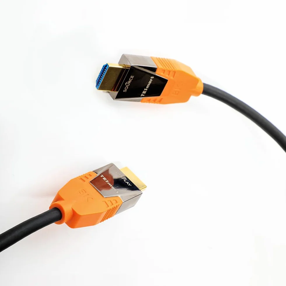 TESmart Kabel światłowodowy HDMI 2.1 33FT – certyfikat 8K 60 Hz 4K 120 Hz, 48 Gb/s, eARC, HDR, do gier i kina domowego