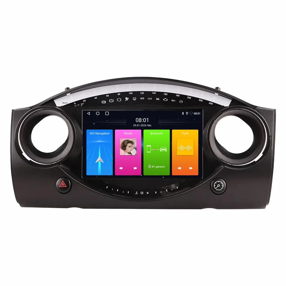 9-calowe urządzenie nawigacyjne do samochodu z Europą, 52 mapy, dożywotnia bezpłatna aktualizacja map, CarPlay i Android Auto Display,nawigacja GPS (typ D)
