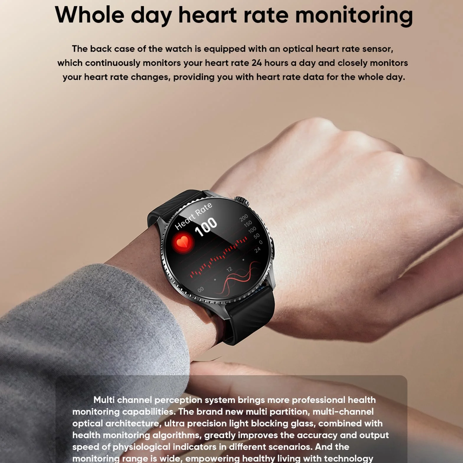 Garsent Smart Watch, Smartwatches for Men Women, 1,56 "HD Fitness Tracker (Odpowiedź/połączenia), 50+ Trybów Sportowych, Zegarek Fitness z Monitor Snu, Monitorowanie Temperatury, (BLACK)