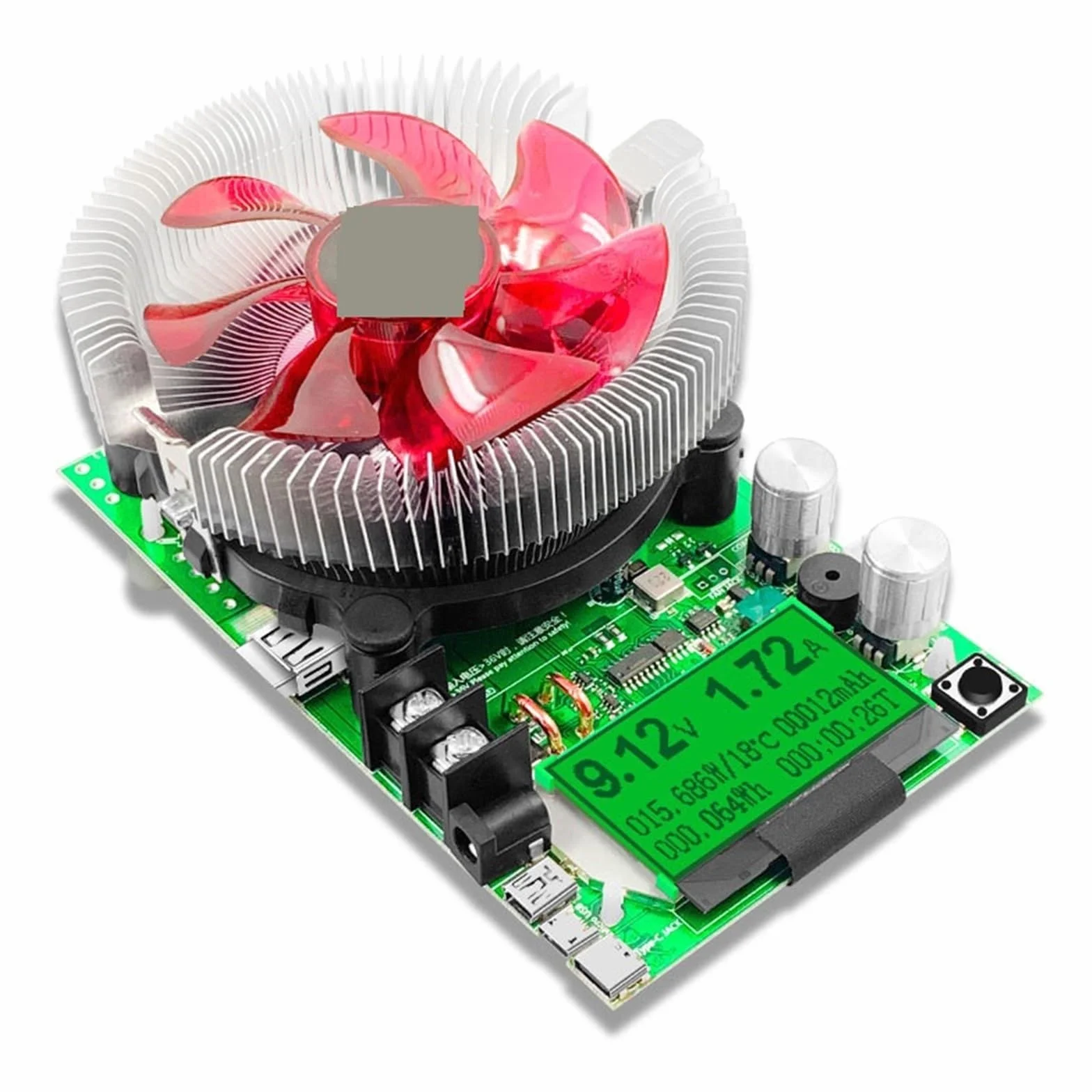 Tester obciążenia akumulatora, 200V 150W regulowany prąd stały elektroniczny obciążenie akumulatora Tester USB DC 12V 24V miernik pojemności rozładowania litowo-ołowiowego