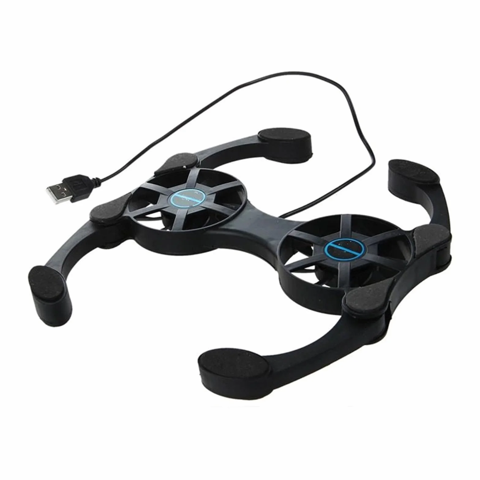 Laptop Cooler podstawka pod laptopa Wentylator podkładka chłodząca 2 wentylatory chłodnica chłodziarka do notebooka podstawka do laptopa wentylator USB do laptopa 7-15 "PC