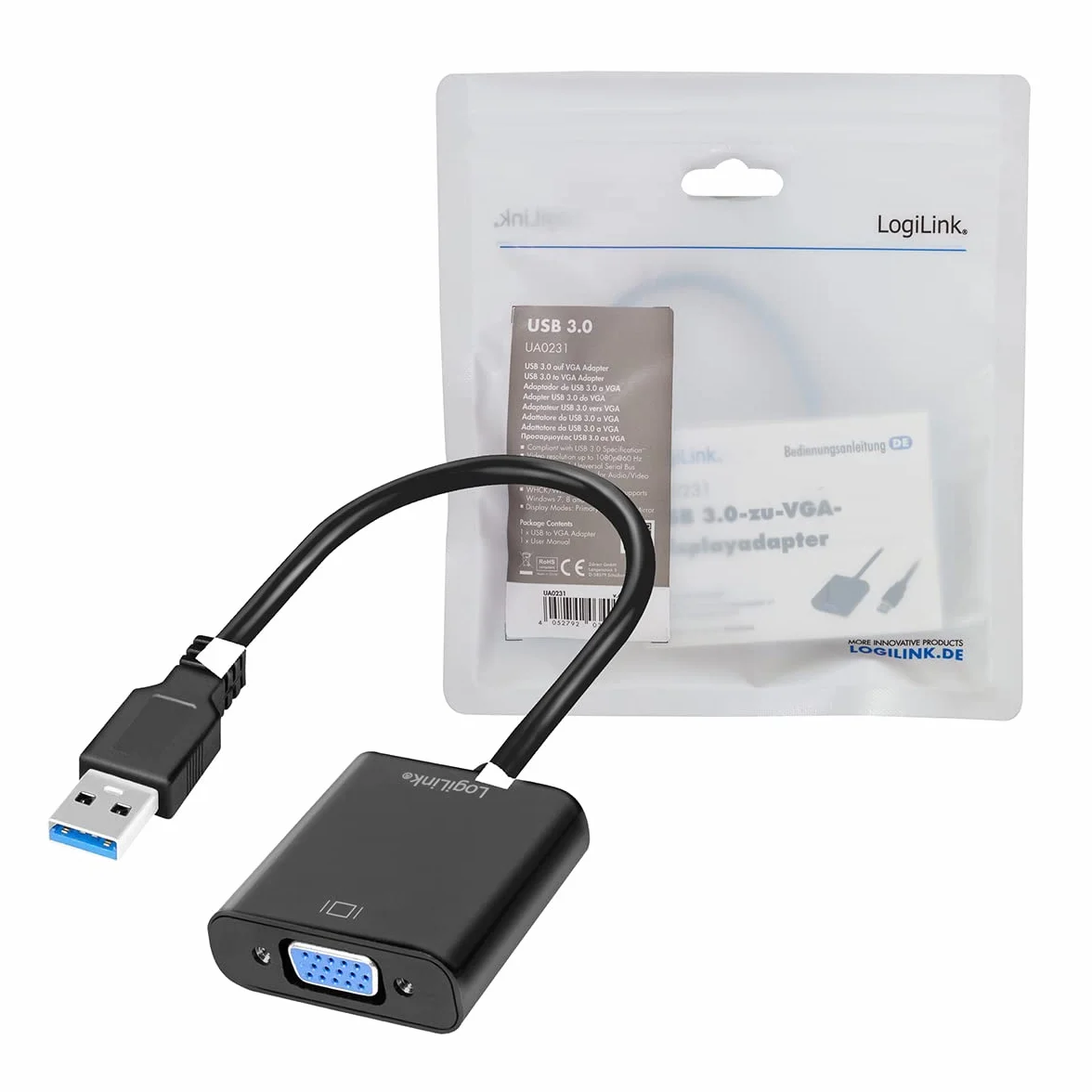 Logilink Adapter USB 3.0 na VGA UA0231