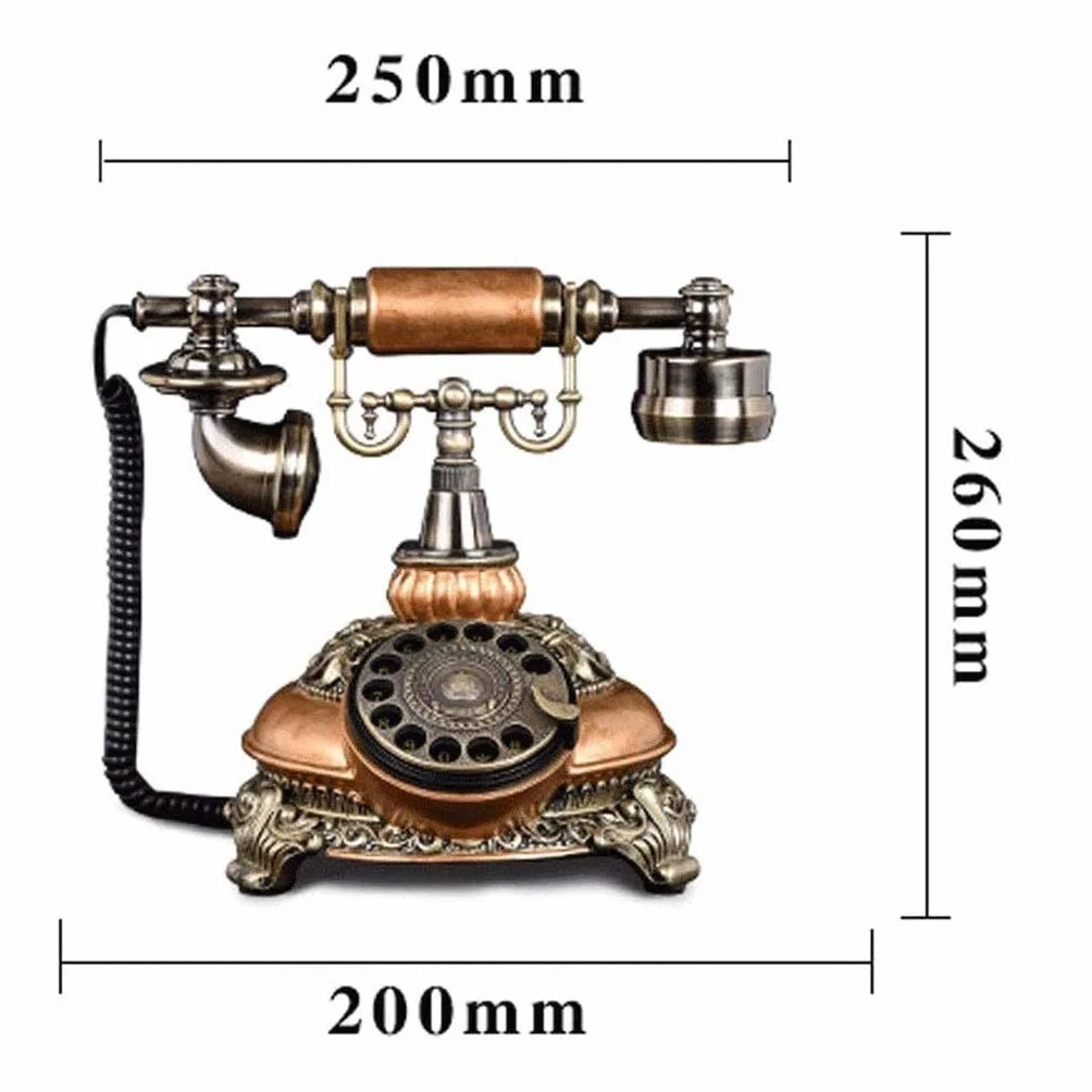 Telefon - klasyczny telefon retro w stylu vintage, staromodny obrotowy z tarczą obrotową, antyczny stacjonarny
