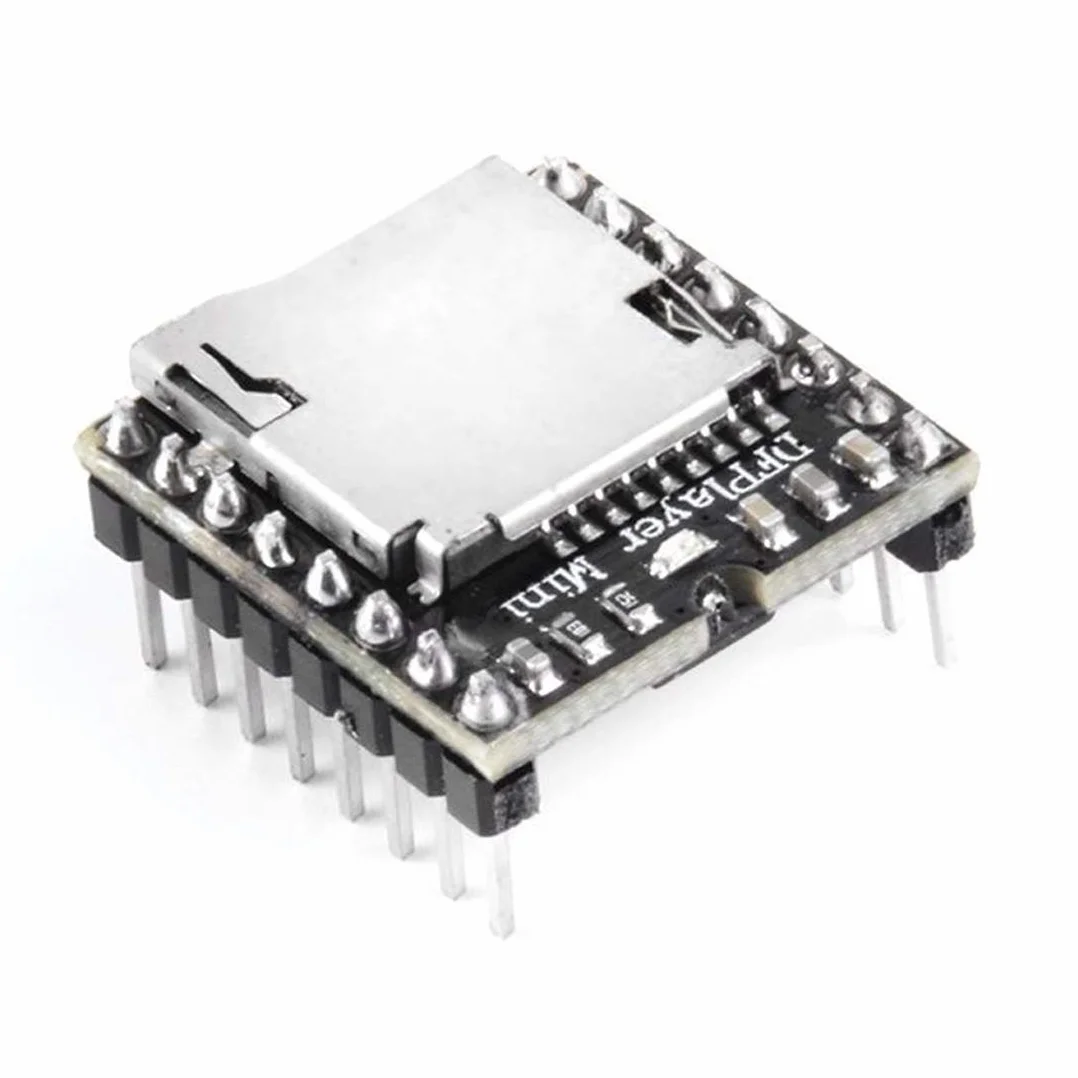 Hailege 2 szt. Odtwarzacz MP3 Mini Moduł Audio DFPlayer Karta TF Arduino