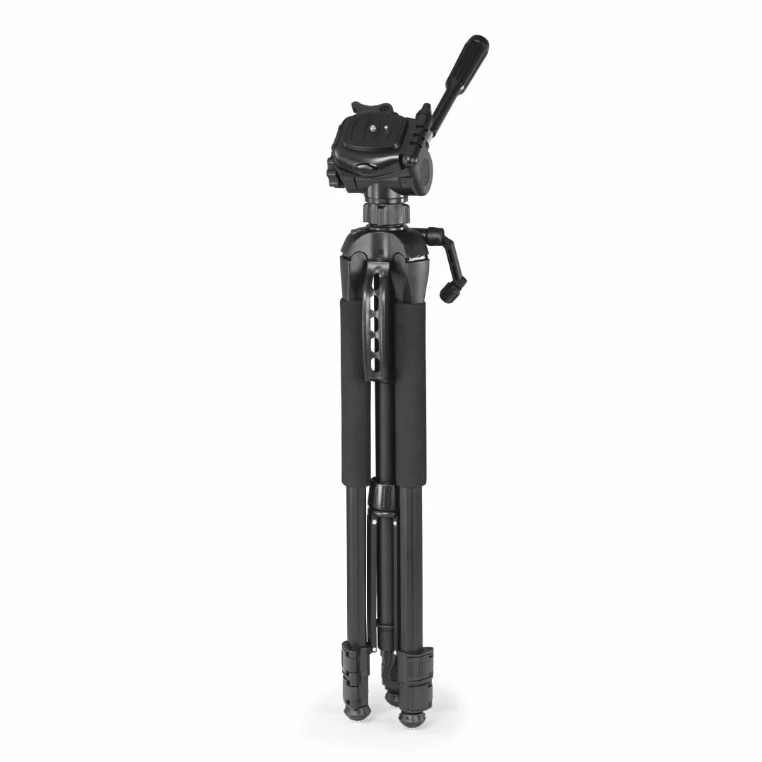 Hama Action 170 Statyw do aparatu 3D o wysokości 62-170 cm, statyw fotograficzny z uchwytem na telefon komórkowy i uchwytem na tablet, statyw z głowicą 3-kierunkową, statyw do lustrzanki z torbą