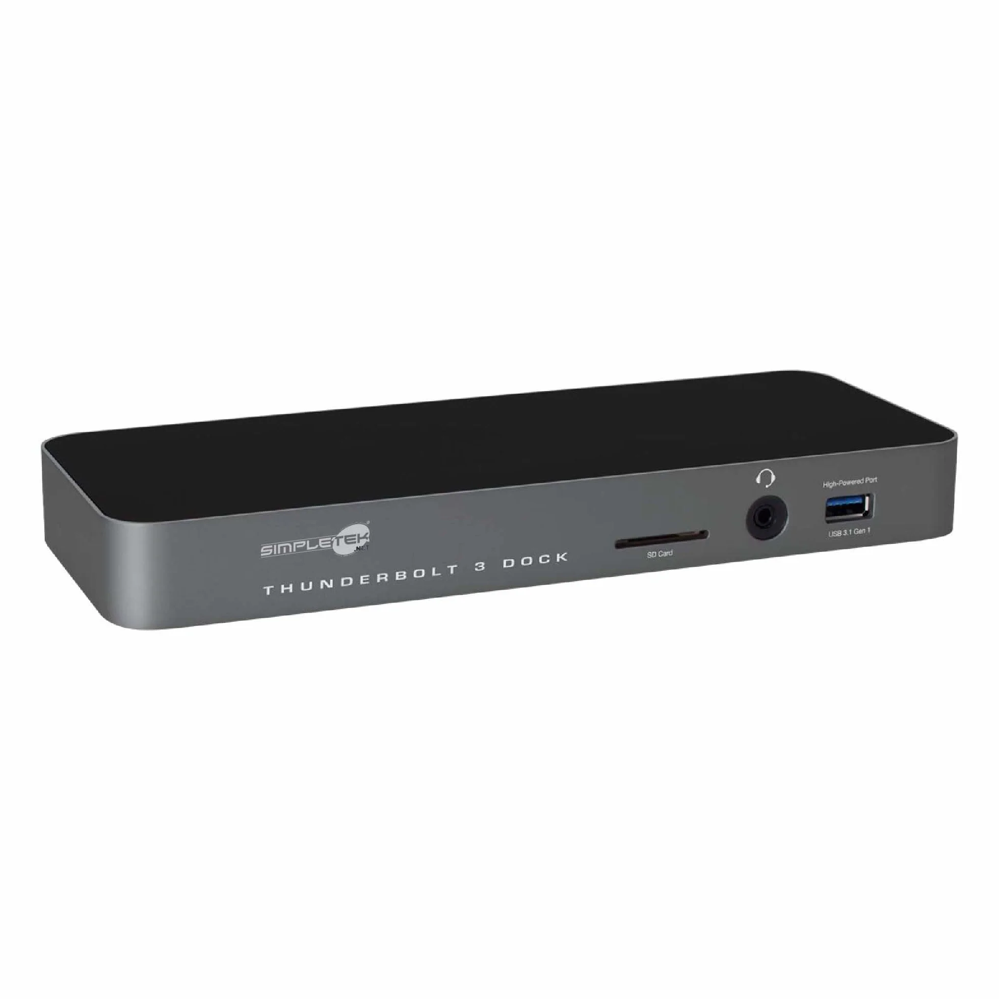 SIMPLETEK Stacja dokująca USB-C kompatybilna z MacBook Pro 13" 14" 15" 2018 2019 M1 M2 M3 M4 kompatybilna z HP Spectre | zasilacz + kabel w zestawie (odnowiony)