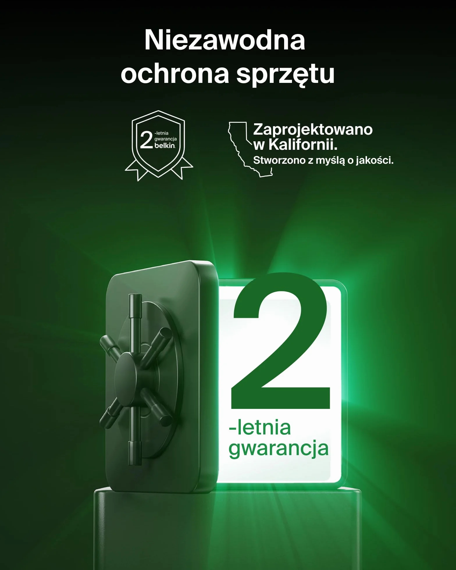Belkin UltraCharge Bezprzewodowa Stacja Ładująca 3 w 1 z Qi2, 25 W – Czarna | Zgodna z MagSafe Ładowarka do Urządzeń iPhone, Apple Watch i Słuchawek, Certyfikat Qi2.2, z Kablem USB-C i Zasilaczem 45 W