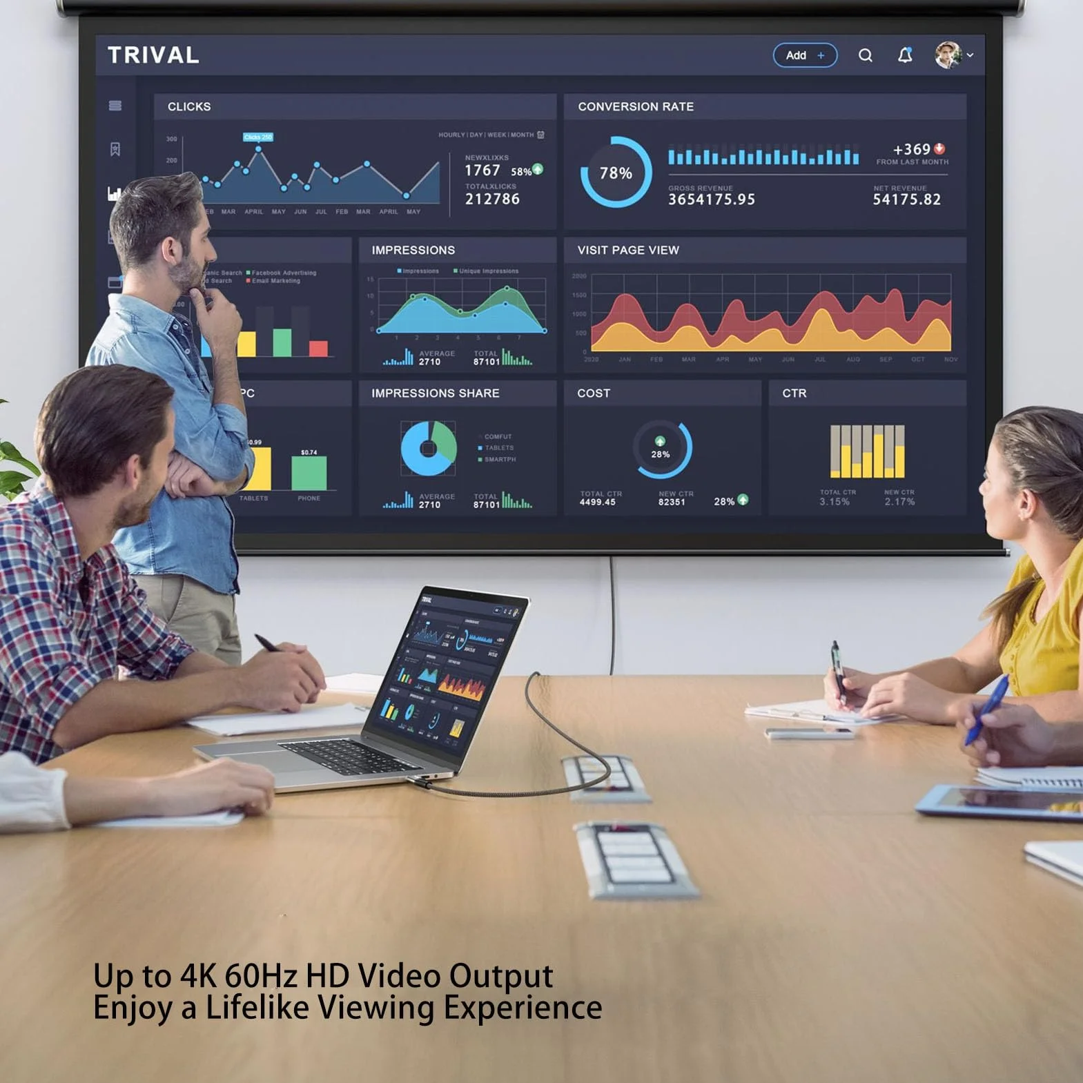 Przewód USB C na USB C PD 3.1 240W 4K 60Hz 0,5m