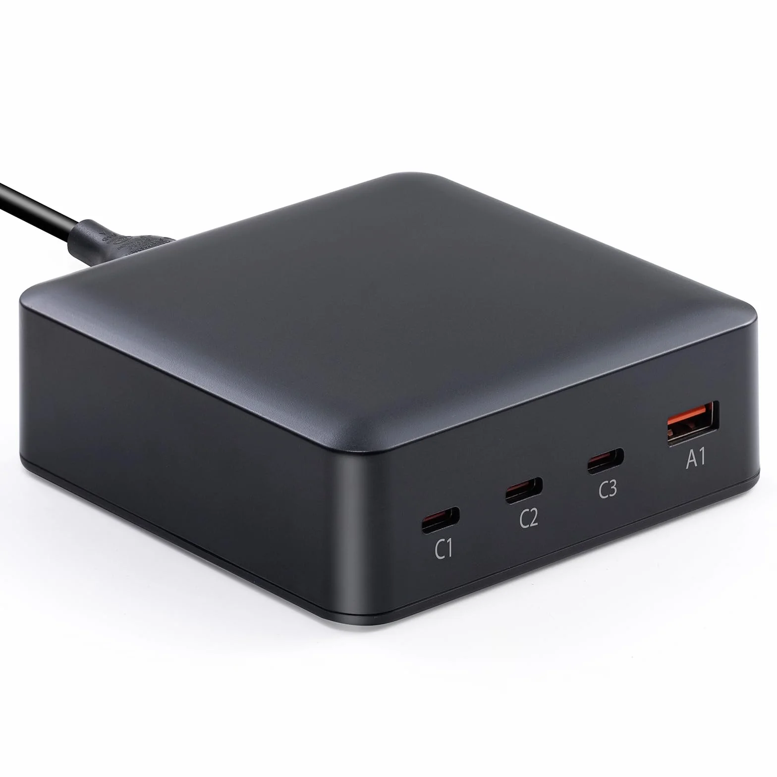 USB C Ładowarki zasilacze 203W/200W (100W+65W+20W+18W) 4-portowa stacja ładująca Kompatybilny z MacBook Pro/Air, Dell, HP, Lenovo Laptop, smartfony i więcej