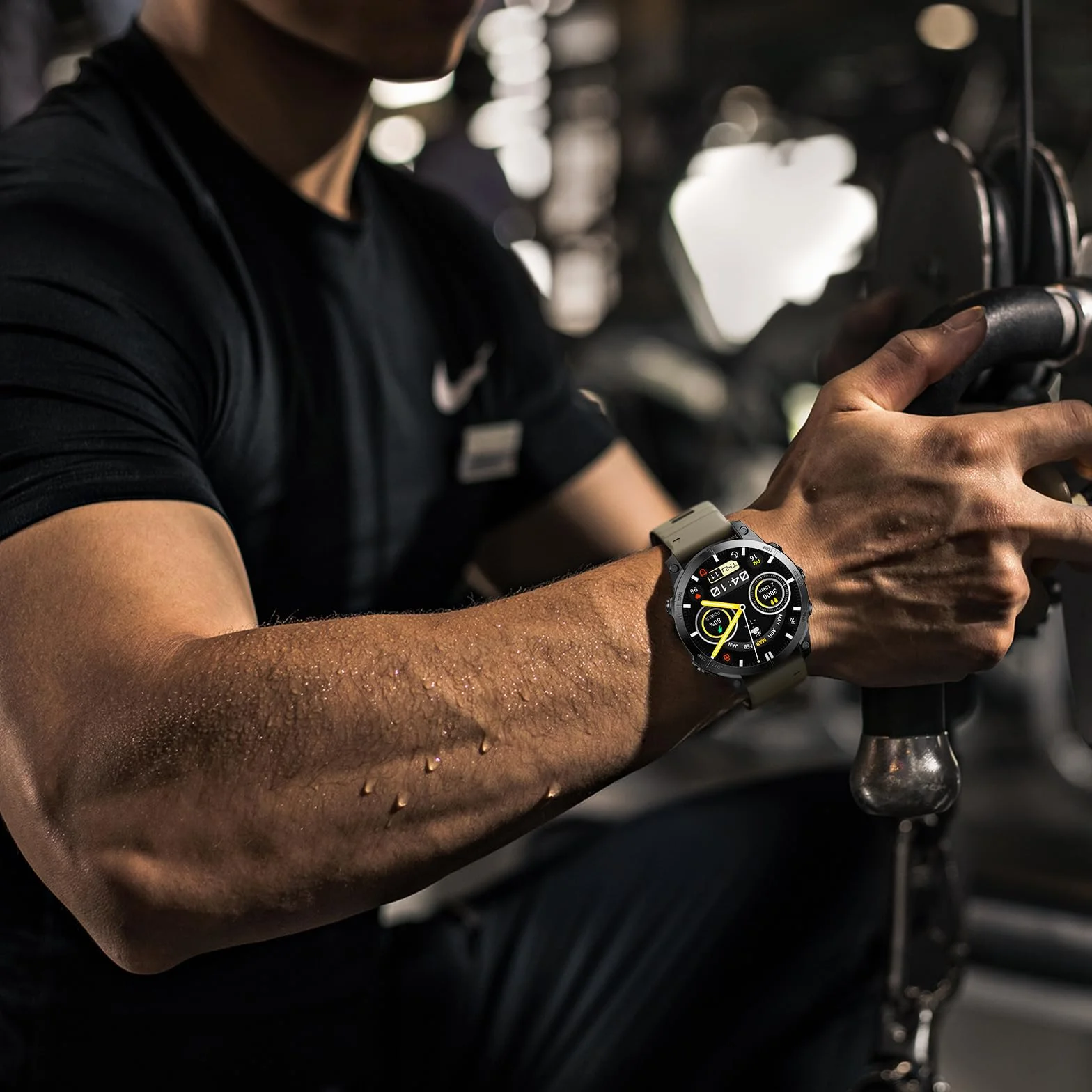 Wygodny i wodoodporny silikonowy pasek kompatybilny z Garmin Quickfit 22 mm/26 mm