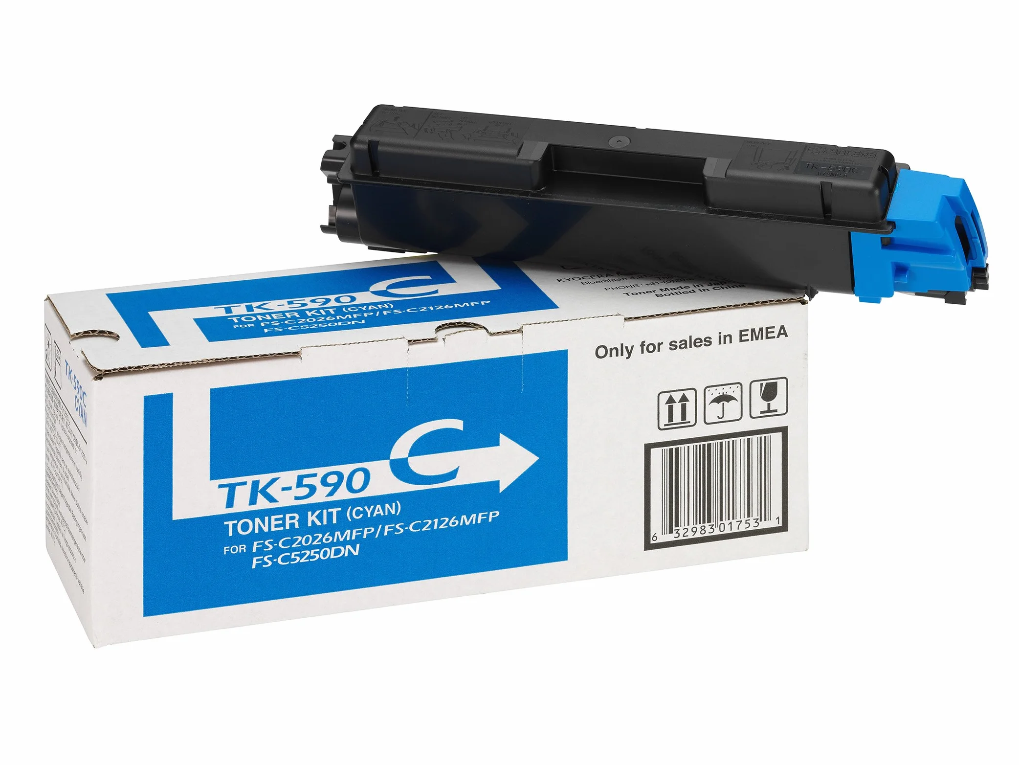 KYOCERA TK-590C Toner do drukarek laserowych (5000 stron(y), Laser, Kyocera, 5-35 °C, 8-80%, 12,6 cm)