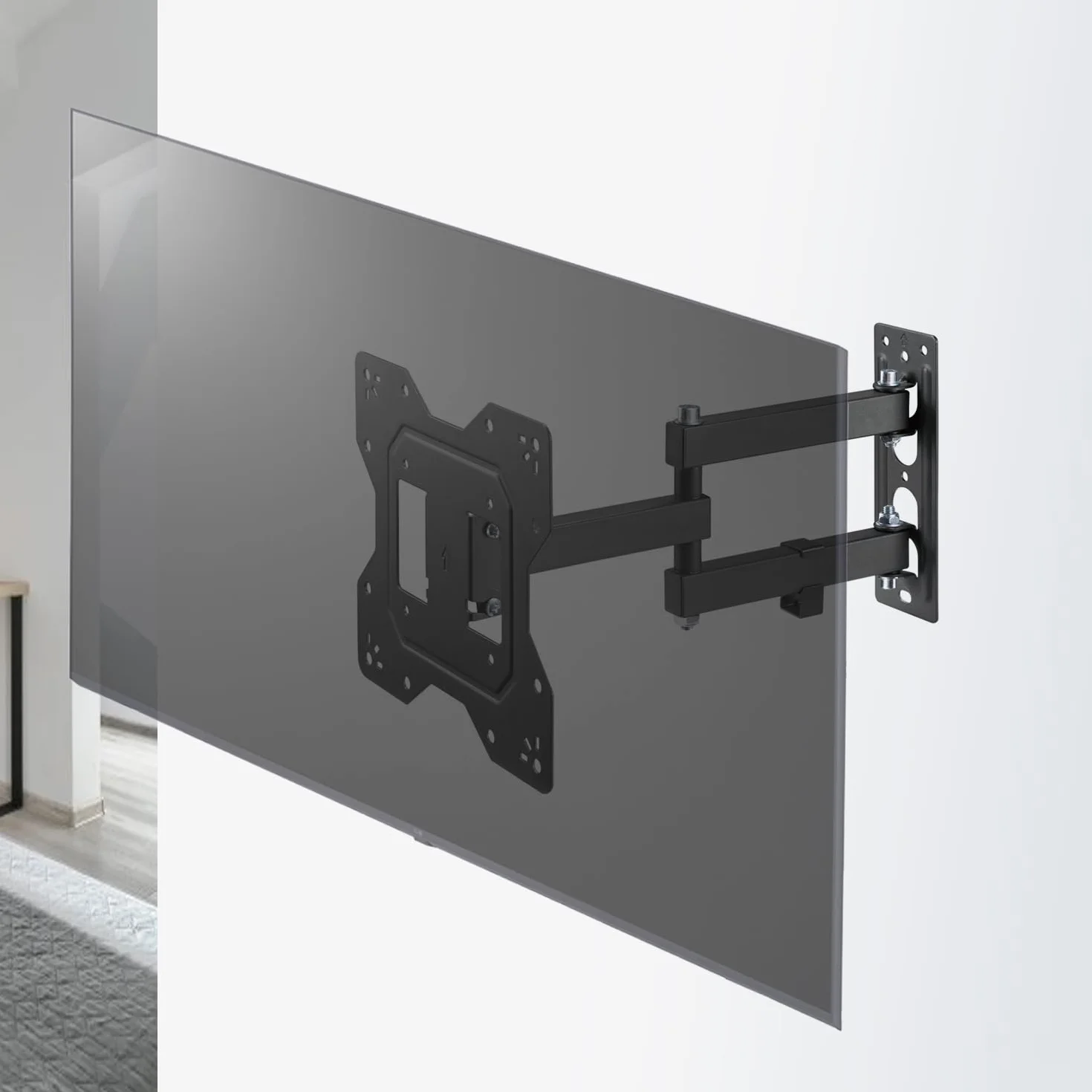 Maclean Uchwyt do telewizora monitora VESA 200x200 23-43" 30kg Czarny