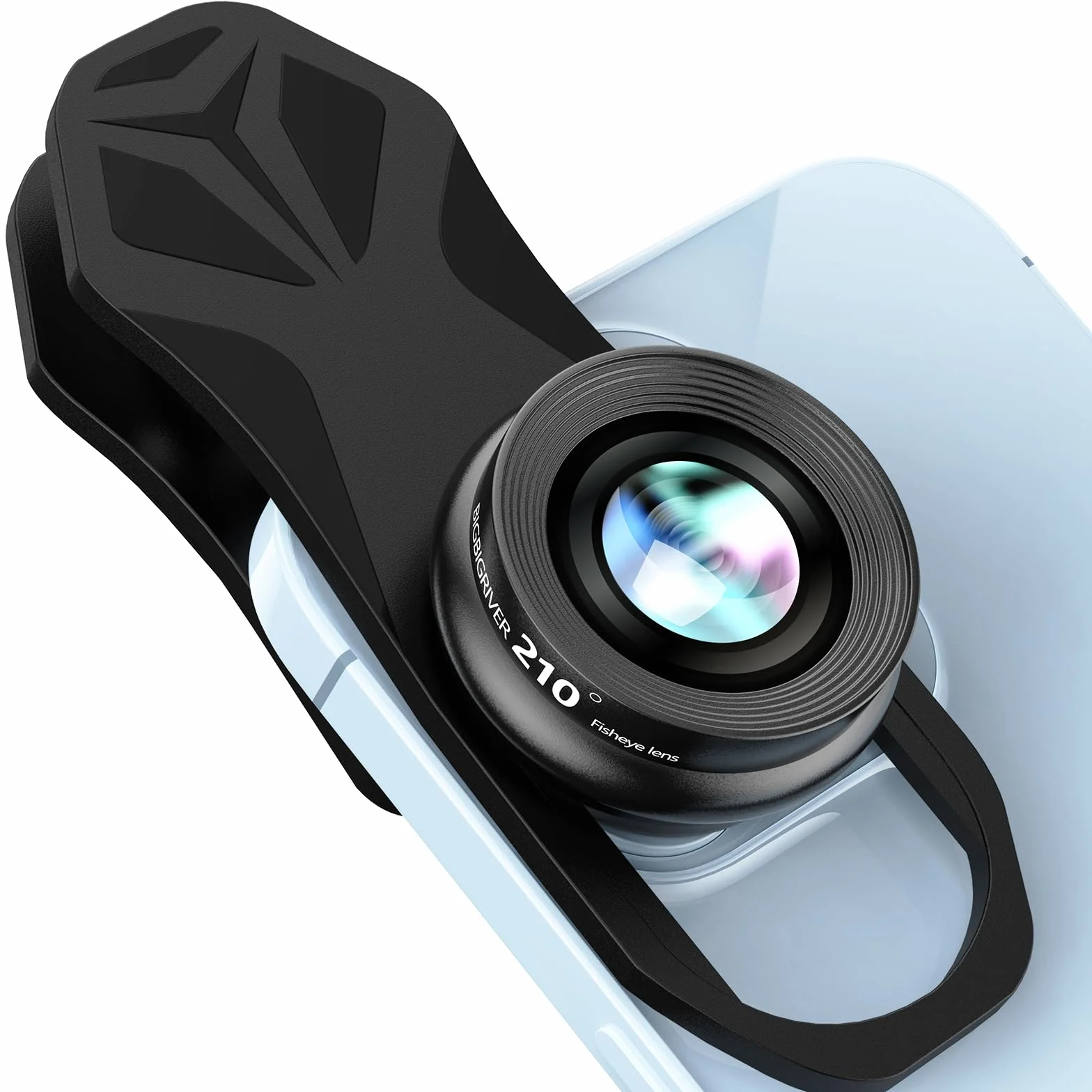 Obiektyw rybie oko 210°: profesjonalny obiektyw do telefonu iPhone, Samsung, Pixel i innych, efekt rybie oko, powłoka HD, uniwersalny klips
