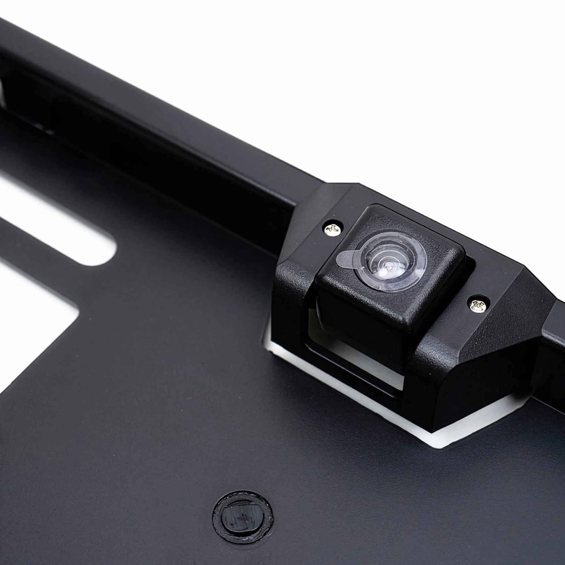 Bezprzewodowy system parkowania PNI Escort P25 z wbudowanym wyświetlaczem LCD o przekątnej 4,3" w lusterku wstecznym i uchwytem tablicy rejestracyjnej, kamera cofania, rozdzielczość 480p i kąt