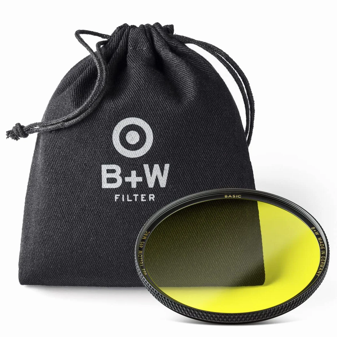 B+W Żółty filtr 022 MRC Basic 43 mm (16 x ulepszony, profesjonalny)