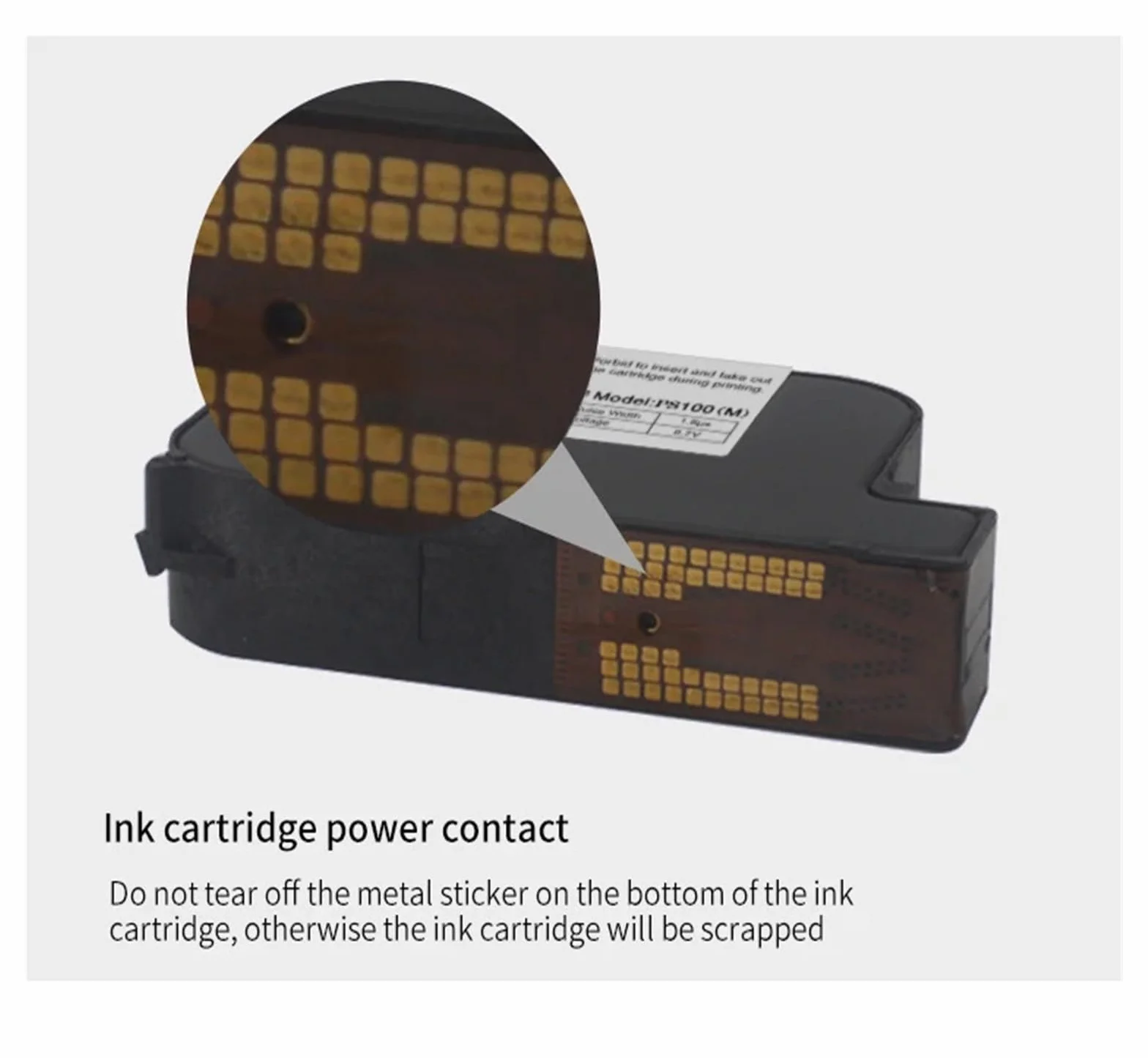 A Level Ink Ręczna drukarka atramentowa online Wkład szybkoschnący czarny B Level 12,7 mm Oryginalne części biurowe Drukowanie wieloformatowe(5PCS)